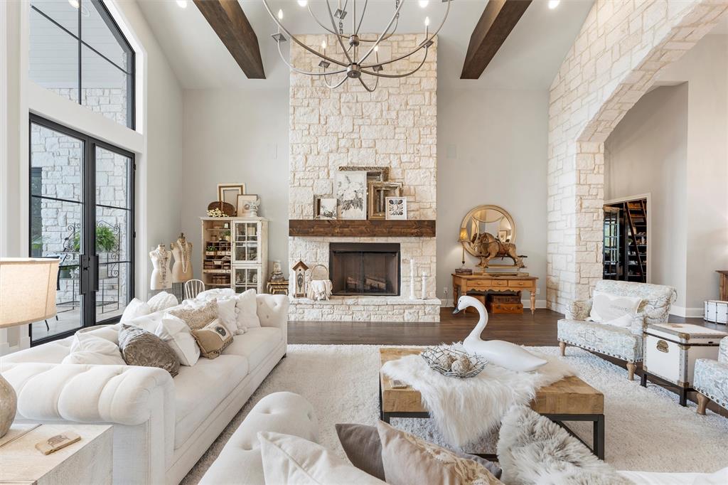 Luxury awaits at 9010 Canyon Trail, McGregor, TX—an extraordinary 7-bed, 5.5-bath, 7,861-sq-ft estate in the exclusive Hidden Valley community. Built in 2018 by Loera Custom Homes, this 0.71-acre cul-de-sac masterpiece blends timeless elegance with modern sophistication.Step inside to soaring ceilings, genuine hardwood floors, and a breathtaking open layout. The chef’s kitchen dazzles with granite counters, two large islands, 48 inch dual-fuel range, Monogram double ovens, built-in fridge, and a walk-in pantry. The living room’s floor-to-ceiling austin stone fireplace and walls of windows open to the resort-style backyard.The main-level primary suite is pure serenity: vaulted ceilings, sitting area, and a spa bath with marble floors, soaking tub, steam shower, and boutique closet spaces. Two private guest suites, Alderwood paneled study, and formal dining complete the first floor.Upstairs, four spacious bedrooms with two bathrooms and an open concept landing space offer endless flexibility for multigenerational living.Outside, escape to your private oasis: heated gunite pool + spa, covered pavilion with full outdoor kitchen and raised garden beds with drip irrigation and custom garden shed—all surrounded by mature trees and total privacy.The oversized 3-car garage includes epoxy and ample cabinet storage. This Hidden Valley oasis delivers peace of mind along with convenience, just minutes from Waco, Baylor, and SpaceX’s booming McGregor corridor. Located in Midway ISD and NO mandatory HOA.This turnkey legacy estate is better than new. Schedule your private tour today!