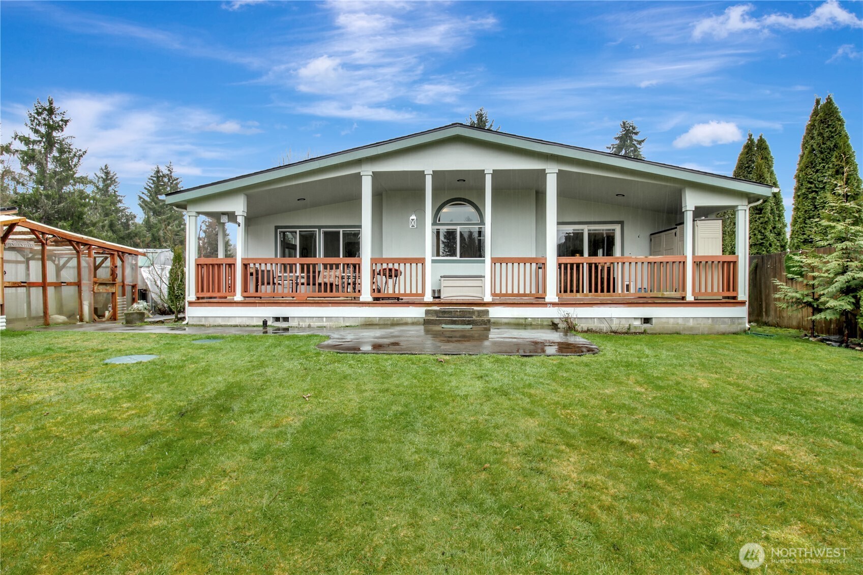 Welcome to this beautifully maintained triple-wide manufactured home nestled on the edge of a peaceful mountain town. Offering an inviting open-concept layout, this spacious home is filled with natural light and designed for comfortable living and effortless entertaining.    Enjoy stunning mountain views right from your doorstep, creating the perfect backdrop for quiet mornings and relaxing evenings. Inside, you’ll find thoughtful upgrades throughout, blending modern touches with warm, welcoming charm. The expansive living areas flow seamlessly into a well-appointed kitchen and dining space, making gatherings easy and enjoyable.    Step outside to a fully fenced backyard—ideal for pets, gardening, or simply soaking in the fresh mountain air. With its prime location, scenic surroundings, and exceptional upkeep, this home offers the perfect balance of tranquility and convenience.