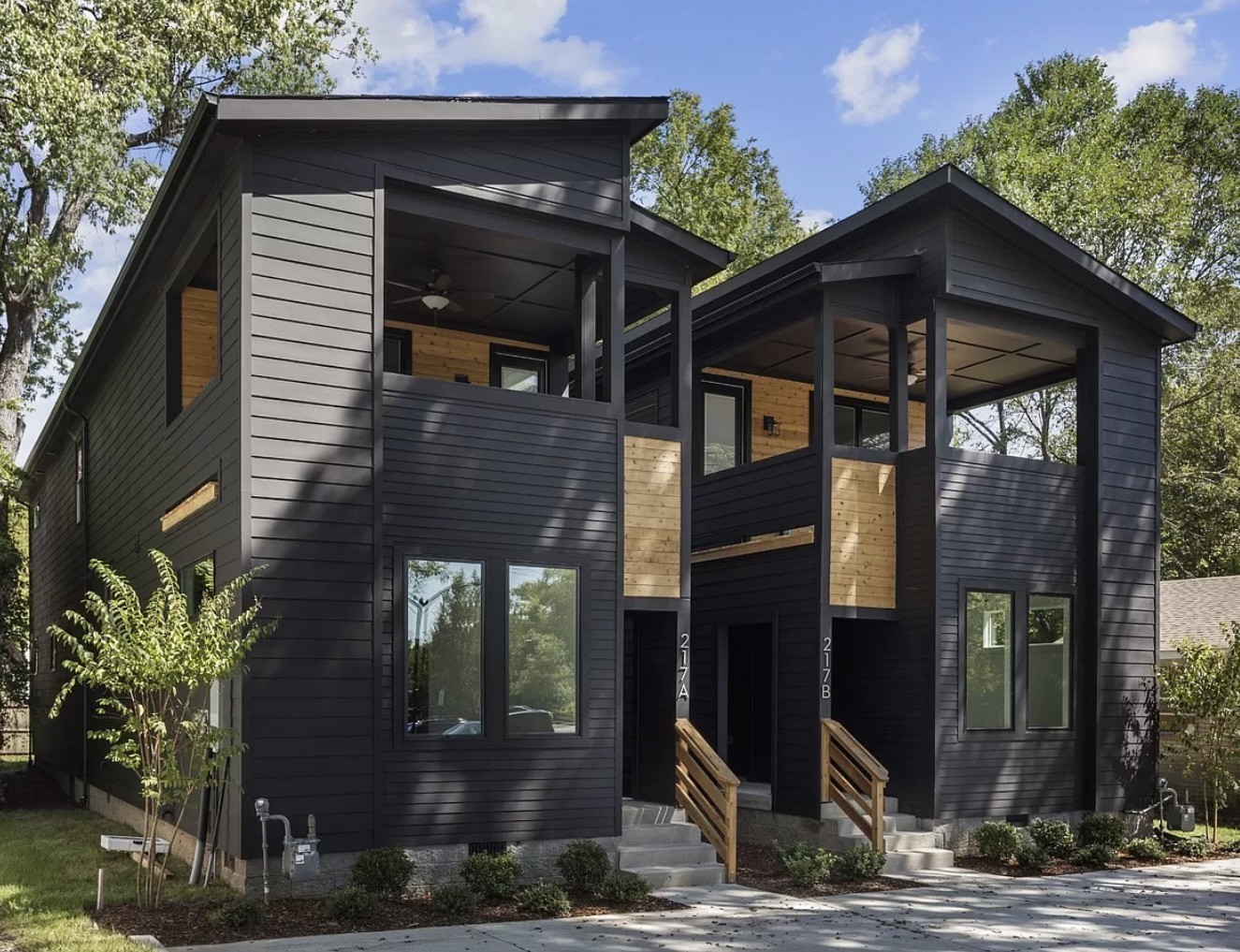 8 Beds, 6 Baths, 4410 SqFt, 8 Parking – Short-term rental opportunity! Meticulously curated details. Package deal: Luxury + Modern, live for free by renting one home.

Welcome to 217 Eastmoreland St: Two stunning contemporary single-family homes, each with 4 beds (2 owner suites), 3 baths, 2205 SqFt, high ceilings, huge second-floor covered deck, natural light in Cleveland Park. 5 mins from Downtown, Nissan Stadium, Oracle HQ, Top Golf.

Quartz countertops, HW floors, recessed lighting, main floor guest room, tankless water heater, gas stove, built-in shelving, crown moldings, keyless entry, custom shades, and a chef’s dream kitchen. Outside, enjoy a private patio, covered deck with privacy shades, 8-foot privacy fenced yard w/ artificial maintenance-free pet-proof artificial synthetic turf, ring alarm system with smart doorbells.

Unit A previously rented; $4,000/month. Negotiable designer furniture. STR permit; rents for $595/night. Close to downtown and Nashville attractions.