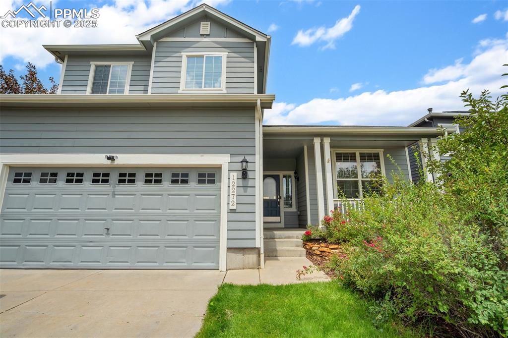Spacious home in Meridian Ranch, just a block from the Community Center! Enjoy the fantastic amenities of this community, including a pool, exercise center, golf course (with additional membership), miles of trails, and numerous parks. This growing area also offers nearby restaurants, schools, and shopping. The home features a formal living room, formal dining room, an open kitchen connected to the family room, a theater room with a projector, screen, and surround sound, 4 bedrooms, 4 baths, and lush green grass in both the front and back yards. With vaulted ceilings on the main level and recessed lighting in the kitchen, this home has plenty of potential! The Master suite offers privacy to the master bath.  The secondary upper bedrooms have a full bath. Great for entertainment, movie nights and so much more in the finished basement.