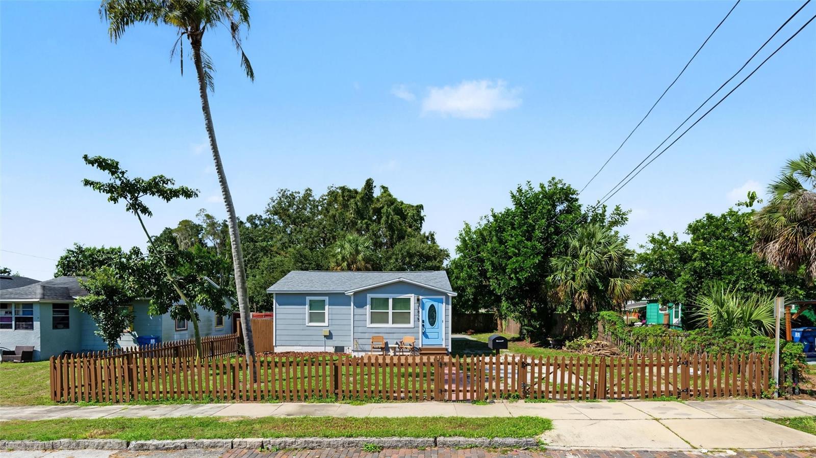 Welcome to 1815 12th St S, St.Petersburg! This 3-bedroom, 2-bath home is move-in-ready, conveniently located minutes from downtown. Fully updated in 2024 with all new plumbing, HVAC, electrical, impact windows and more, plus a new roof in 2025 with a 10-year transferable warranty. The home features a functional, open floor plan that flows from the living room into an eat-in kitchen with granite countertops, stainless steel appliances and vinyl flooring throughout. Step outside to a fully fenced lot that boasts mature trees, a large patio and plenty of parking. It’s ready for grilling, entertaining or relaxing on a Florida afternoon. Located in Flood Zone X, flood insurance is not required, and no HOA. Schedule your private showing today!