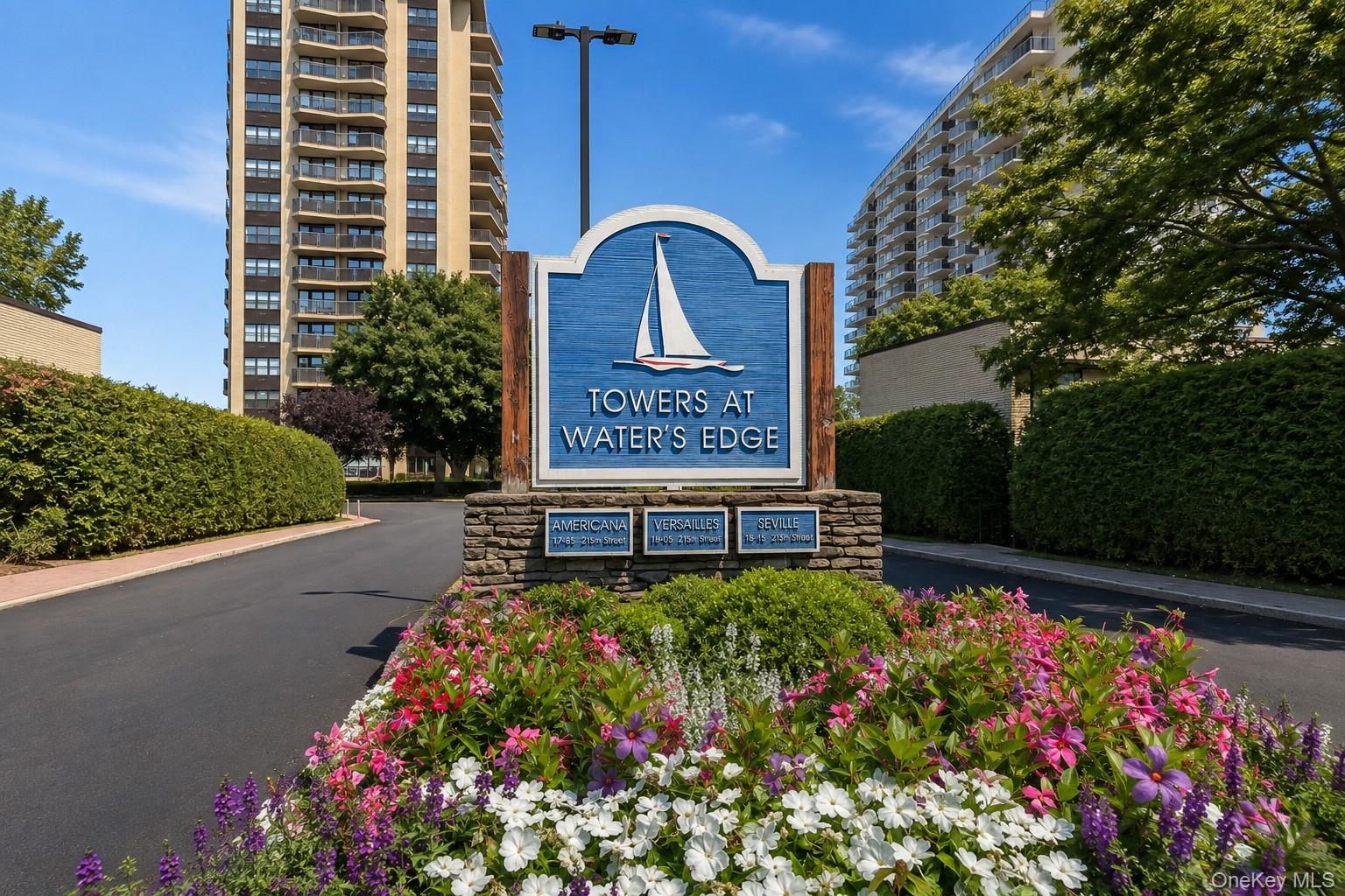 Welcome to resort-style living in The Seville at Towers at Water’s Edge.  Located in the heart of Bay Terrace, this spacious 1-bedroom, 1-bath residence is located on the second floor and features a private balcony overlooking the beautifully landscaped circle. The Seville offers a full-service living experience with a 24-hour doorman and membership opportunities to enjoy a variety of community amenities, including a seasonal heated pool, fitness center, tennis and pickleball courts, playground, and community spaces. The community also offers convenient on-site services including a convenience store, beauty parlor, and dry cleaners. Garage and lot parking options are available.Ideally located near the Bay Terrace Shopping Center, restaurants, parks, local conveniences, and public transportation, including express transportation to Manhattan, this home offers an excellent combination of space, amenities, and location. Enjoy comfortable, low-maintenance cooperative living in one of Bay Terrace’s most desirable residential communities.