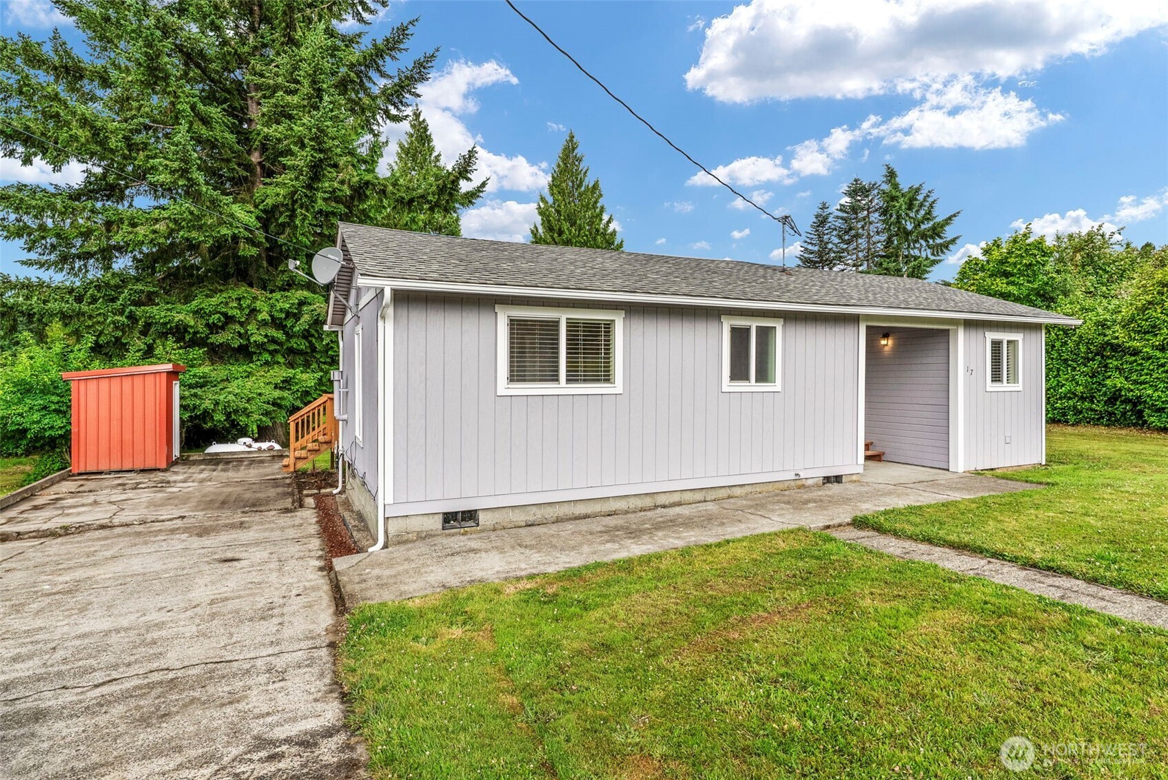 Here it is!! Have you been waiting for a move-in ready home in the heart of Cathlamet? This home is neat as a pin and recently refreshed. Appx 950 square feet with 2 bedrooms, one full bath, one 3/4 bath, a spacious & efficient eat-in kitchen, living room, mud room, fantastic deck & storage shed sitting on an oversized 11,000 square foot corner lot situated between SR 4 & Columbia St. SO MUCH NEW & NEWER here!! The list is long - Roof, Gutters, Water Heater, Siding, Interior Paint, Exterior Paint, Flooring, Lighting, Closet Doors, Interior Doors, Range, Refrigerator, Blinds, Deck...it is one you don't want to miss. Wall heat with thermostats and a propane stove that heats the space nicely; leased propane tank is about 50% full and serviced by Active Enterprises. Public utilities served by Wahkiakum PUD. Valuable corner lot previously housed a carport and garage - utilize the concrete pad for an add-on or build yourself a new garage or shop! This is a perfect starter, move-up, or down-size pad, not much to do here but lots of opportunity to make it your own! Check it out with your favorite Realtor today!