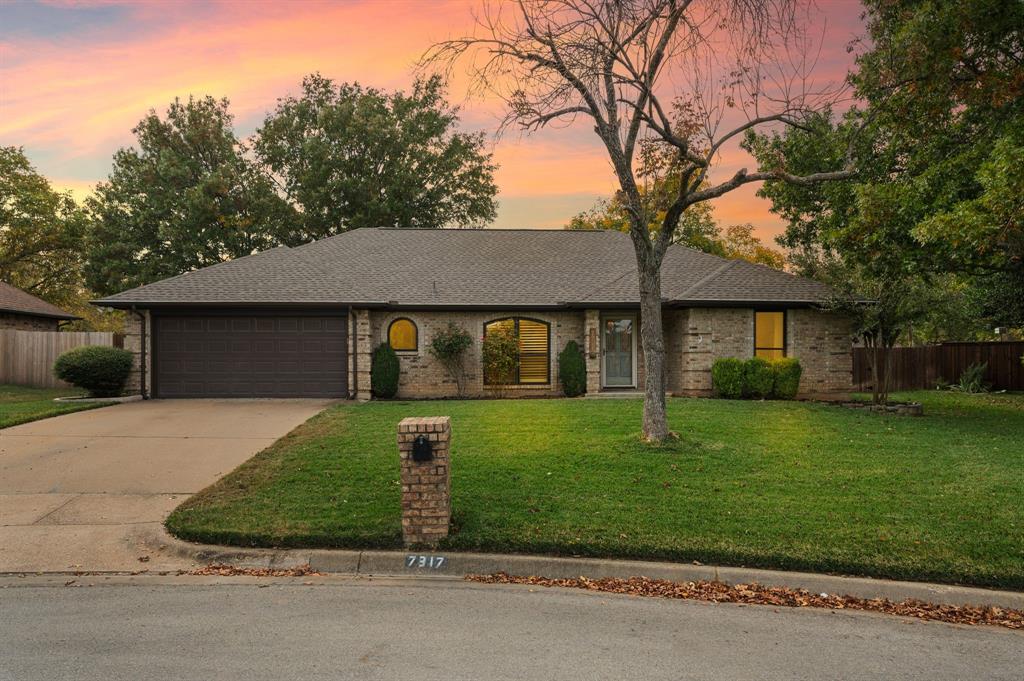 ***MULTIPLE OFFERS, OFFERS DUE AT 8 PM SAT 11-22*** Designed with comfort in mind and maintained with care, this home offers a lifestyle that feels both grounded and refreshing. The spacious living area creates a welcoming central space for relaxing, hosting, or unwinding after a busy day, and the pass through connection to the kitchen keeps the home feeling open and conversational. Granite countertops and painted cabinetry add a clean, modern feel while maintaining an easy, functional layout. The split floor plan enhances the sense of balance throughout the home. The primary suite is set apart in its own private corner, while the secondary bedrooms are located on the opposite side, creating a comfortable separation that supports everyday routines. Both bathrooms have been thoughtfully updated, including a complete renovation of the secondary bath in 2025 and a stylish primary bathroom remodel completed in 2023. New LVP flooring was installed in 2024, as well as a new roof along with matching gutters featuring leaf guards in 2024. Thirteen energy efficient windows were replaced between 2024 and 2025, and recessed lighting was added in the living room to enhance the space. The sunroom is equipped with a dual mini split system, allowing it to function comfortably throughout the year as a play area, office, workout room, or additional living space. The kitchen and laundry room cabinetry were refreshed as well. The backyard is one of the home’s most appealing features. The large lot provides room to spread out and enjoy the outdoors, complete with a covered porch for relaxing, and storage shed with a newer roof. With minimal development behind the property, the yard feels open, quiet, and exceptionally usable. Convenient access to local parks, dining, shopping, and well regarded schools adds to the overall appeal. This is a home where thoughtful updates, a practical layout, and a comfortable setting come together to create a place that simply feels good to live in.