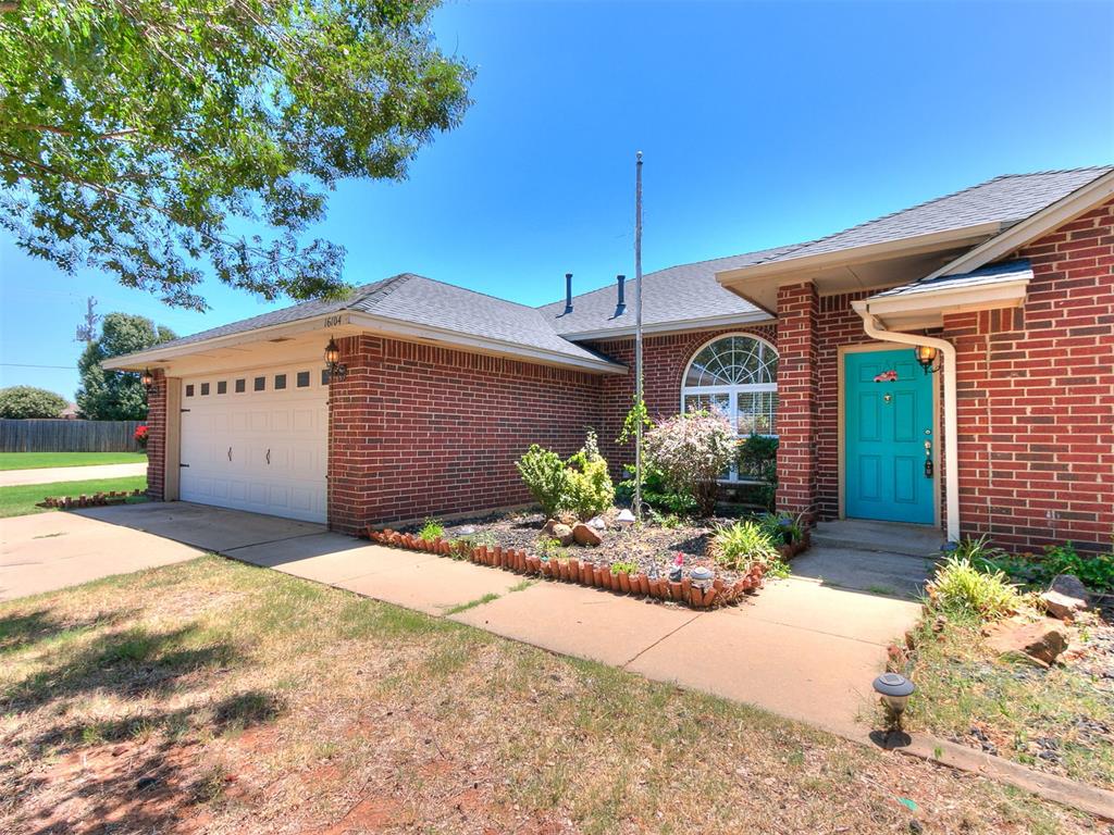 Welcome Home!Tucked away on a quiet cul-de-sac, this spacious 4 bedroom, 2 bath home sits on a sprawling .62-acre lot, offering room to breathe, play, and grow. The thoughtful 3/1 split floor plan gives everyone their own space while keeping the heart of the home connected.Step inside to an open, wrap around flow that makes everyday living and entertaining effortless. The kitchen shines with granite countertops, while durable wood grain tile flooring throughout adds style with easy clean up in mind. New carpet in three of the four bedrooms and fresh paint throughout give this home a move in ready feel from the moment you walk in. Plus enjoy a huge covered back patio overlooking the spacious backyard, perfect for  enjoying your morning coffee or hosting get togethers. Best of all, you’re just minutes from Edmond’s best shopping and dining, giving you the perfect blend of peaceful privacy and everyday convenience.Don’t miss this rare combination of space, style, and location.