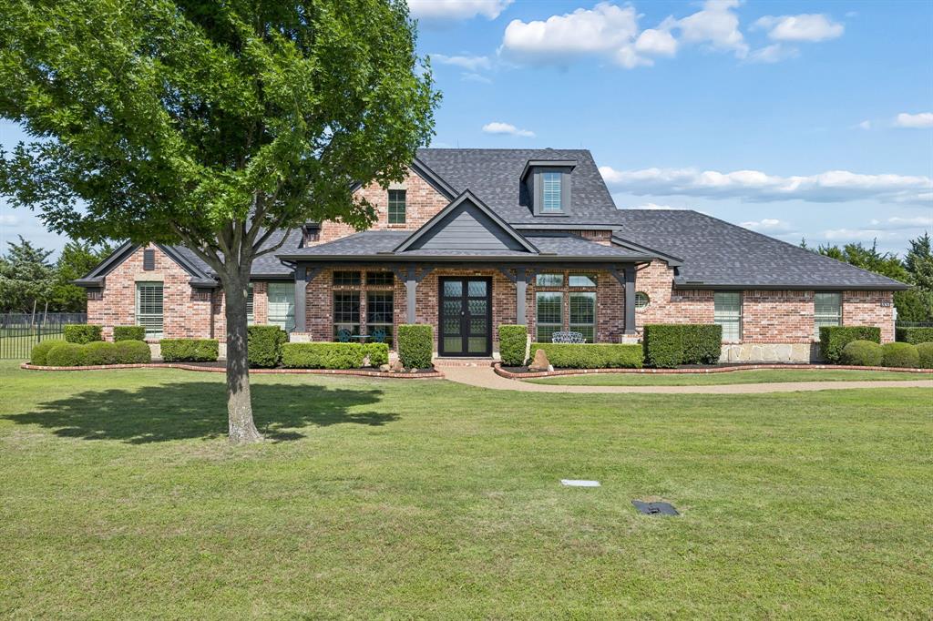 WOW!! This is The Rare Gem you have been waiting on! Don’t miss the chance, as it happens so very seldom that one of these hits the market. One-acre lot in Parker, TX,  feeding into the award-winning Allen Independent School District. As you drive up, the home makes an immediate impression with its beautiful curb appeal, new roof, fresh exterior paint, and amazing upgraded Iron Front Doors. The welcoming front porch is the perfect spot to sit outside and enjoy your morning coffee or unwind in the evening.  This beautifully maintained 1.5-story home offers a functional and flexible layout with the majority of the bedrooms conveniently located on the ground floor! Thoughtfully updated and loaded with upgrades including a Generac generator, NEW Roof, Fresh exterior paint, Newer AC units, and more! The spacious floor plan features open living areas, abundant natural light, generously sized bedrooms, and ensuite baths for added comfort and privacy. The kitchen flows seamlessly into the living and dining areas, making it ideal for everyday living and entertaining. The spacious Primary Suite offers a relaxing retreat with Plantation Shutters, Crown Moldings, and the Spa-like Primary Bath featuring a spacious Corner Soaking Tub, Separate Shower, and Dual Sinks. Upstairs you will find a large open game or media room along with a private bedroom and ensuite bath,  creating an ideal setup for guests or multi-generational living. Step outside to the expansive backyard with endless possibilities, perfect for creating your dream outdoor oasis, adding a pool, or simply enjoying peaceful evenings under the Texas sky. Complete with a 3-car garage, extra parking, impressive curb appeal, and an unbeatable Parker location. Room to Play, Room to Breath! This home offers the perfect combination of comfort, privacy, space, location, and convenience. Welcome Home!