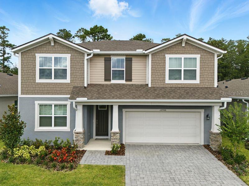 Washer, Dryer, & Refrigerator Now Included! The Olympic floorplan seems like a dream for those seeking a vast living space with thoughtful design elements to suit various lifestyles. The foyer sets the stage for what's to come—a spacious and inspiring living area that encompasses the executive kitchen, breakfast bar, dining area, and Great Room. It's a versatile space, perfect for cooking, dining, entertaining, or simply relaxing. The Owner's suite is a retreat with an upgraded spa-like oasis bathroom. The upstairs area is a highlight with its impressive loft space. The possibilities seem endless! From transforming it into a cozy home theatre for movie nights to a personal arcade for endless entertainment, it's a space designed for alternate family gatherings and creating lasting memories. The added lanai brings the entertaining outdoors. These thoughtful additions bring both comfort and convenience to occupants. Overall, the Olympic floorplan is designed for modern living, offering vast spaces that accommodate various activities and preferences. The combination of an expansive main floor and the versatile loft area upstairs creates an ideal setting for both everyday living and entertaining. Visit the Meridian Parks sales center today!