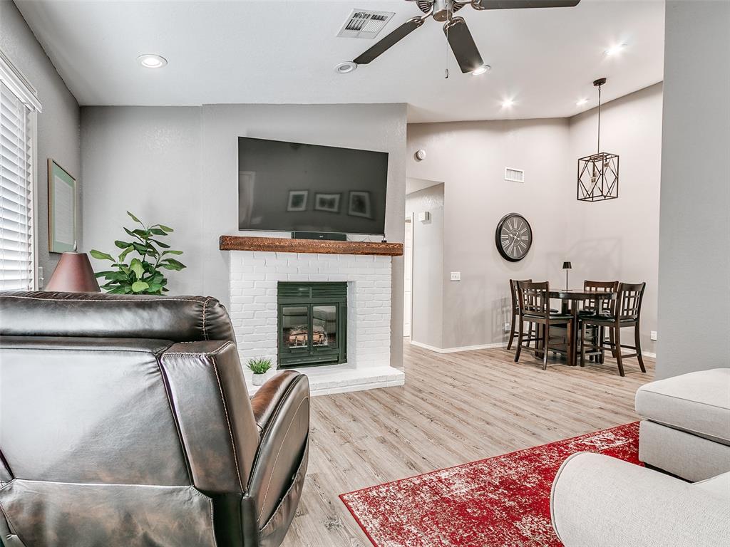 Research shows that one of the keys to a long and happy life is to make sure you have a community, but we all know sometimes you need a little space for yourself. The secret is having a balance, and that is exactly what this spacious condominium on the west side of Norman has to offer. This complex is 100% owner-occupied, no rentals allowed: it’s a community!  You'll have the advantage of new home feel as a result of the extensive upgrades recently added. This condo has luxury in spades, including granite countertops, brand new floors and paint, and a wood burning fireplace that passes from living room to bedroom that keeps the entire space warm and cozy. That is, of course, when you're not spending summers enjoying yourself poolside! As far as necessities, you don’t have to worry about a thing. This place comes with all appliances you need including a washer, dryer, and refrigerator. Heck, you even get your own balcony! Everything else, including water, trash, pool maintenance, landscaping, and much more is already included in the HOA payments, because a great community should come with a worry-free lifestyle! The perfect balance of community and comfort is waiting! Schedule your showing today!