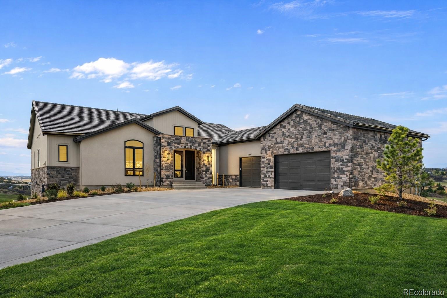 Set on one of the final walk-out homesites backing directly to The Club at Pradera Golf Course, this exceptional residence by Celebrity Custom Homes offers a rare opportunity to own a fully completed, move-in ready home—without the wait.Situated on 1.3 acres, the home captures sweeping golf course views and showcases thoughtful architecture throughout, including soaring 16-foot ceilings across the entry, great room, and kitchen. The walk-out basement features 10-foot ceilings and seamless indoor-outdoor connectivity. Professionally landscaped front and rear yards create a finished, turnkey outdoor experience.Designed specifically for this homesite, the oversized 3-car garage offers flexibility for 6–7 vehicles, a workshop, golf simulator, or additional storage depending on configuration.The home includes 4 bedrooms and 4 bathrooms, with a layout that balances luxury with everyday livability.Built with the future in mind, the home features curated “hidden” upgrades—including prewiring for lighting, audio, technology, and outdoor heaters, along with gas line infrastructure and thoughtful planning for easy customization. The hidden pantry is prepped for a future back kitchen, and the walk-out basement offers flexibility for expanded living or entertaining. (See supplements for full details.)A rare combination of location, design, and long-term functionality—this is luxury living in Pradera without compromise.