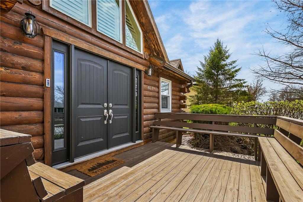 Check out this One of a Kind Log Cabin at Lake Winnebago!  This beauty offers over 3500 sq/ft of finished living space and a 720 sq/ft tandem garage. Relax on the screened in porch or walk across the street to your own personal boat dock to take in the gorgeous lake views, location of dock is on main channel with deep water, boat lift and diving platform. Loft like primary bedroom ensuite, 2 bedrooms located on main with full bath, with recently finished basement, adding a 4th bedroom with egress window, family room, exercise room, full bath and laundry. Relish in everything Lake Winnebago has to offer!! Enjoy dinner at the Yacht Club with friends and family, go boating and fishing, skiing and tubing, walk the trails, a playground for the kids, horse stables, tennis, pickle ball and a basketball court, and a new community pool!!