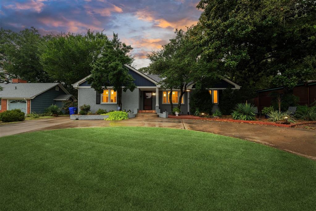 What a great opportunity near campus on over half an acre! This lovely property consists of two separate parcels of land. The front lot with the house and pool (.23 acres), and the back lot which is wooded and goes back to the creek (.38 acres) for a total of .618 acres with terrific proximity to OU campus. The home has a split bedroom floorplan with 3 bedrooms plus a study and 2 full baths. Original hardwood flooring, fresh interior paint. Large primary bedroom with a wood cladded vaulted ceiling and a fireplace. The primary bathroom has just undergone a full remodel and has a separate tub and walk-in shower. Both the dining room and the primary bedroom open to the beautiful back deck surrounding the in-ground swimming pool. The backyard is a true oasis surrounded by lovely trees and landscaping making it perfect for relaxing with friends and family. Refrigerator, washer, & dryer included. You don't want to wait on this campus area gem!