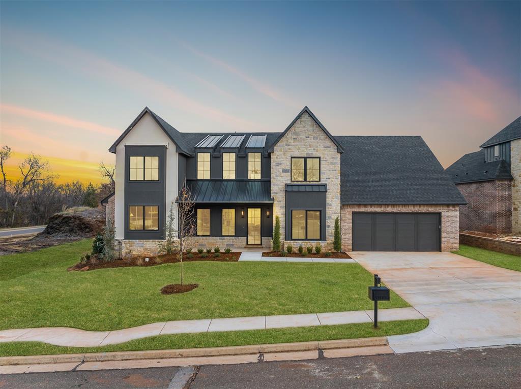 Showcasing exquisite design in Autumn Ridge! This property provides everything one could want out of modern luxury living: tranquil surroundings enhanced by stunning views, plus thoughtful design elements that combine comfort and convenience that will exceed your highest expectations! The main level boasts a spacious Grand Room with high ceilings, and the kitchen is perfect for entertaining as it can accommodate not only multiple cooks but also mingling guests. Featuring butlers panty, custom cabinetry, and top of the line appliances. Escape to the extra large primary suite at the end of a long day. The primary suite is a sanctuary of comfort, spa-like bath with a walk-in shower, free-standing tub, double vanities, all near the utility room for ultimate convenience. It is complete with a bathroom fully appointed to pamper even the most discerning owners. Don't miss the amazing closet. The upper level houses 2 bedrooms & 2 full bathrooms, as well as an additional bonus room/game room. This home features only the highest-end designer finishes. The outdoor living space is a haven for relaxation and entertainment, perfect for enjoying those tranquil evenings. Details in this home has been carefully selected, from designer lighting to premium tile work and a neutral color palette, ensuring the interior design complements any personal style with elegance and functionality. Whether you're entertaining guests or enjoying a relaxing day with family, the endless hours of fun and entertainment are yours to enjoy in this luxury estate. The Autumn Ridge community is established with gorgeous, wooded lots and is located in a quiet area featuring amenities such as lush green trees throughout the subdivision, a community resort-style pool, a cabana, and a playground. Autumn Ridge is in a great area of Edmond—close to shopping, schools, and parks—and offers easy access to I-35. Welcome Home to 3100 Fountain Creek in Edmond, Oklahoma.