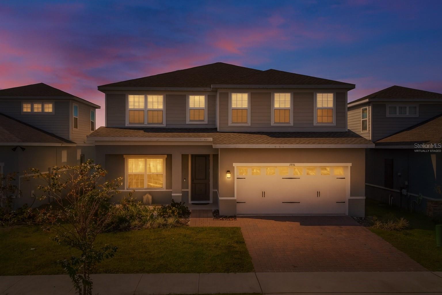 This home can be purchased with NO INCOME VERIFICATION needed. Welcome to 1896 Basenji Drive in the beautiful community of Lake Alfred — a stunning nearly-new home built in 2024 that delivers the space, comfort, and modern lifestyle today’s buyers crave. Featuring 4 bedrooms, 3 full bathrooms, and 2,752 square feet of thoughtfully designed living space, this home checks every box (and a few you didn’t even know you wanted).Step inside and instantly feel the openness of the bright, airy layout. Just off the main living area, you'll find a full guest bedroom and bathroom on the first floor — perfect for multigenerational living, guests, or an ideal work-from-home suite.The heart of the home is the spacious kitchen and living room, designed for both everyday living and effortless entertaining. Upstairs, prepare to be amazed by a massive loft — big enough for a media room, playroom, home gym, or all of the above.The primary suite is even larger, offering a true retreat with room to create your own private sanctuary. Large windows, a spacious en-suite bathroom, and a generous walk-in closet complete the space.Step outside and enjoy your own Florida oasis: a beautiful yard with fruit trees already planted and growing. It’s the perfect spot to unwind, garden, or enjoy outdoor evenings with friends and family.Located in a quiet, well-kept community with a low HOA, this home also includes a 2-car garage, modern finishes throughout, and the benefit of everything being only one year old — no renovations, no surprises, no projects.1896 Basenji Drive is the perfect blend of space, comfort, and modern Florida living. Don’t miss your chance to make this incredible home yours. Let’s get you inside!