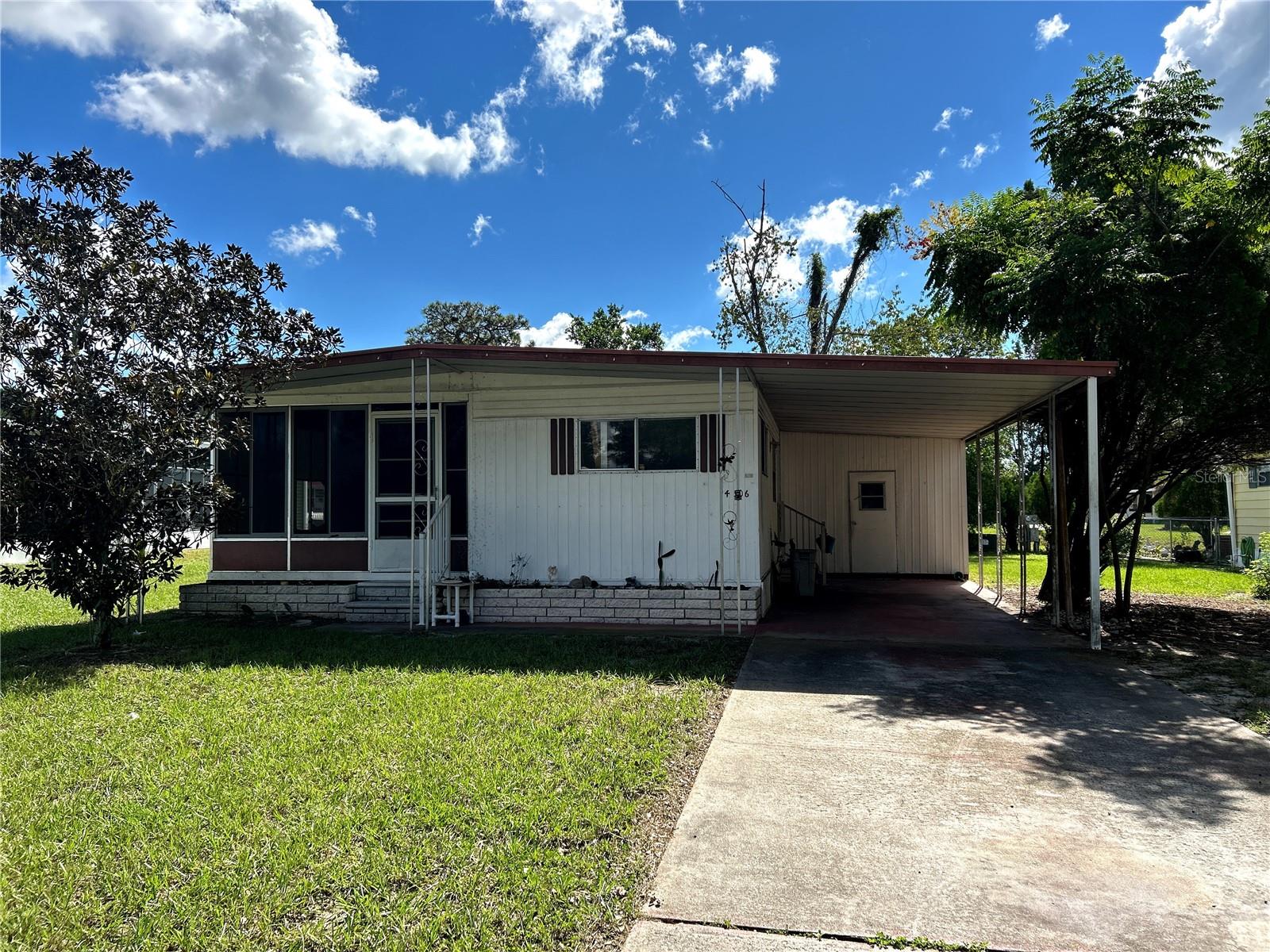 CASH INVESTOR OPPORTUNITY | OWNED LAND | BROOKRIDGE 55+Looking for your next mobile home renovation project in Hernando County? Discover the possibilities at 14506 DeHaven Avenue in Brooksville, Florida!Located in the established Brookridge 55+ community, this 1975 mobile home features 2 bedrooms, 1 full bathroom with a walk-in shower, and an OWNED LOT — no lot rent!  NOTE: Property card shows 2 baths. VACANT AND SOLD AS-IS! This property offers an opportunity for an experienced cash buyer who understands older mobile homes and is prepared to complete substantial renovations.The kitchen requires a replacement sink, countertop, and cabinetry. The walk-in shower needs finishing work, and additional interior repairs and updating are needed. Flooring repairs have recently been completed.Investment Potential! Previously occupied by a long-term tenant, this property has a history of rental use. Investors considering future rental opportunities should independently verify Brookridge community rental requirements, restrictions, and permitted uses.Conveniently located with access to the Suncoast Parkway, State Road 50 (Cortez Boulevard), and U.S. Highway 19, connecting you to shopping, restaurants, hospitals, and everyday conveniences. Enjoy access to popular area attractions, including Weeki Wachee Springs State Park and Hernando Beach, known for its Gulf Coast recreation and waterfront dining.Bring your contractor and evaluate the possibilities for renovation and resale or another use permitted under community requirements.CASH BUYERS!! NOT MOVE-IN READY.Schedule your showing and see the potential for yourself!Buyer to verify property condition, measurements, community requirements, and intended use.