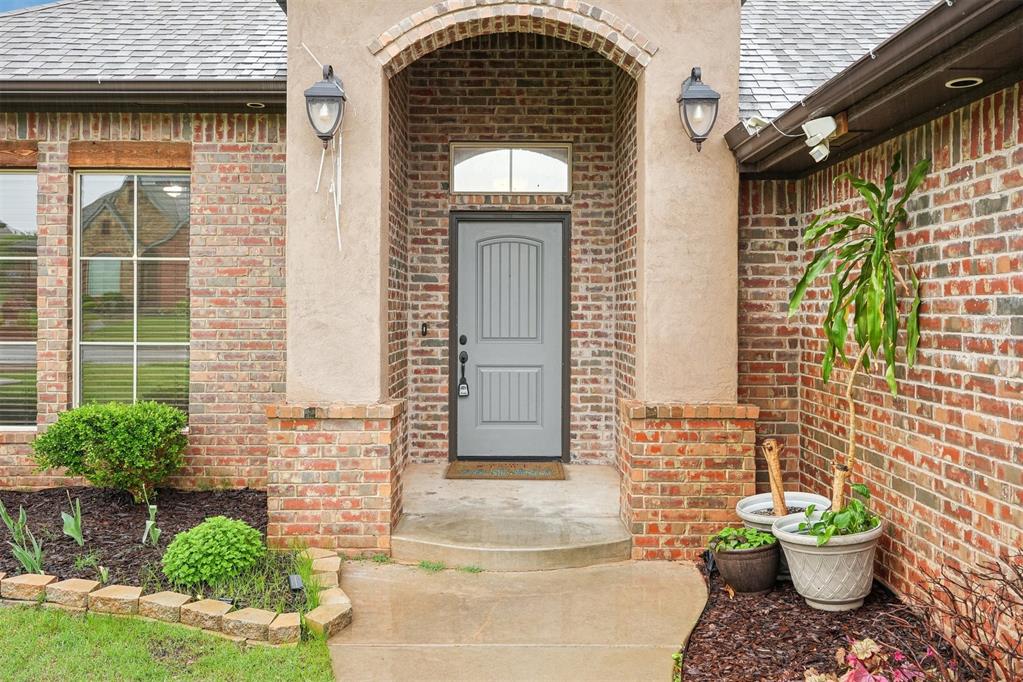 Welcome to this spacious and well-appointed 4-bedroom home (3 beds plus a dedicated office/flex room) located in the desirable Rock Creek community of Moore! Tthe home features a large living area with durable tile flooring and a stunning stacked stone fireplace—perfect for cozy nights in.

The kitchen is a standout, offering an abundance of cabinetry, granite countertops, a breakfast bar, pantry, and even the refrigerator is included! The master suite includes a walk-in shower, and every detail has been thoughtfully considered for easy living.

Enjoy outdoor living with a covered patio, sprinkler system, and a large storage building. The 3-car garage includes a pass-through to a concrete pad—ideal for extra parking or a workshop space. You'll also appreciate the added bonus of a storm shelter for peace of mind.

Located in the highly regarded Rock Creek community, you'll enjoy access to a community pool and be near all the conveniences Moore has to offer. Don’t miss this opportunity—schedule your showing today!