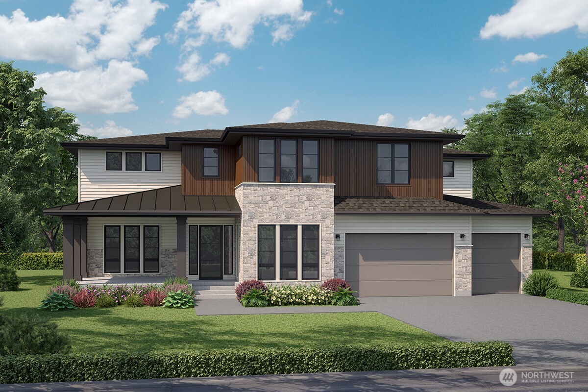 Pre-sale opportunity in highly sought-after Newport Shores, within the acclaimed Bellevue School District. JayMarc Homes presents the San Anita—an open-concept design with a striking two-story great room and seamless indoor-outdoor living. The main level features a guest suite, mudroom with laundry, and media-adjacent service center. Upstairs includes a luxurious primary suite, bonus room, full laundry with W/D, and three additional bedrooms, each with its own bath access.  Located near the Newport Yacht Club, this home offers a peaceful, private setting with a generous backyard perfect for entertaining. Residents enjoy a vibrant community lifestyle with access to a clubhouse, pool, tennis courts, social events, and more.