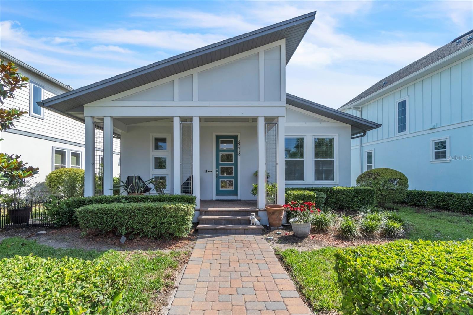 One or more photo(s) has been virtually staged. Welcome Home to 8518 Nemours Parkway, a beautifully appointed residence located in the heart of Laureate Park Phase 9, one of the most desirable and vibrant neighborhoods within Lake Nona. This elegant home is a shining example of thoughtful architecture and modern functionality, offering a harmonious blend of clean design, natural light, and comfortable living spaces. Whether you're a growing family, a busy professional, or someone seeking the perfect Florida lifestyle, this home caters to a wide range of needs.

As you enter, you'll immediately appreciate the home's inviting layout, highlighted by an open-concept floor plan that encourages effortless entertaining and daily living. High ceilings, contemporary finishes, and ample natural light create a warm and welcoming atmosphere. The gourmet kitchen is a chef’s dream, complete with solid surface countertops, high-end cabinetry, and modern appliances — ideal for both casual meals and hosting guests. The primary suite provides a peaceful retreat with generous space, a spa-inspired en-suite bathroom, and a spacious walk-in closet.

Outside, enjoy your mornings or evenings on the covered patio or lanai, offering a tranquil space to unwind while overlooking the well-kept backyard. The property also features an attached garage and ample storage throughout.

Laureate Park is a master-planned, deed-restricted community known for its resort-style amenities and focus on wellness, technology, and sustainability. Residents enjoy access to multiple pools, including a lap pool and beach-entry family pool, a state-of-the-art fitness center, basketball and tennis courts, playgrounds, dog parks, and over 40 miles of trails for walking, jogging, or biking. The community also hosts food truck nights, farmers markets, and seasonal events that create a true sense of belonging.

Governed by an active Homeowners Association (HOA), the community maintains high standards through clearly defined covenants, conditions, and restrictions (CC&Rs). These cover topics such as exterior modifications, landscaping guidelines, leasing restrictions, and pet policies. Buyers are encouraged to thoroughly review the HOA documents and consult directly with the association for full transparency on all applicable rules.

Conveniently situated in Lake Nona, one of Orlando’s fastest-growing and most innovative areas, this home offers unbeatable access to everything the region has to offer. You’re just minutes away from Lake Nona Medical City, UCF College of Medicine, Nemours Children’s Hospital, VA Medical Center, and the USTA National Campus. The property is also close to highly rated schools, shopping and dining in Boxi Park and Lake Nona Town Center, and just a short drive to Orlando International Airport, Downtown Orlando, and major theme parks via easy access to SR-417 and SR-528.

Whether you're seeking style, convenience, or community, 8518 Nemours Parkway offers it all in one of Central Florida’s most dynamic neighborhoods. Don’t miss your opportunity to call this exceptional home your own — schedule a private tour today!