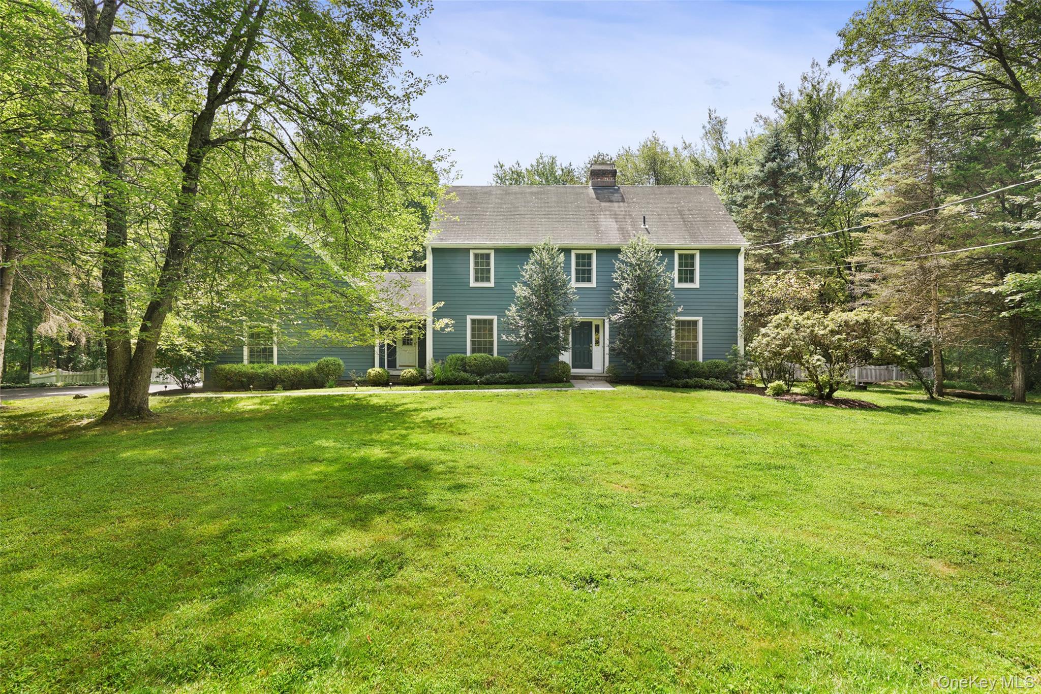 AO with inspection completed and contracts out. Classic Colonial on 2 Perfectly Level and Gorgeous Acres, Boarded by Old Stone Walls At The End Of The Cul-De-Sac.

Beautiful Kitchen with Stainless Steel Appliances and Custom Quaker Made Cherry Cabinets.

Lustrous Hardwood Floors.

Beautiful New Baths with Radiant Heat.

2- Zone Heating and Central Air.

Solid Wood Interior Doors.

Very Spacious 4 Bedroom Home + Library /Office

Expansion Possibilities- Bonus Space Above The Garage.

Floor -To-Ceiling Fieldstone Fireplace

French Doors.

Specimen Trees And Plantings

Possible Pool Site.

2016 New Hardie board Siding

Sealed Gutters,

All new Windows

Trex-Like Deck