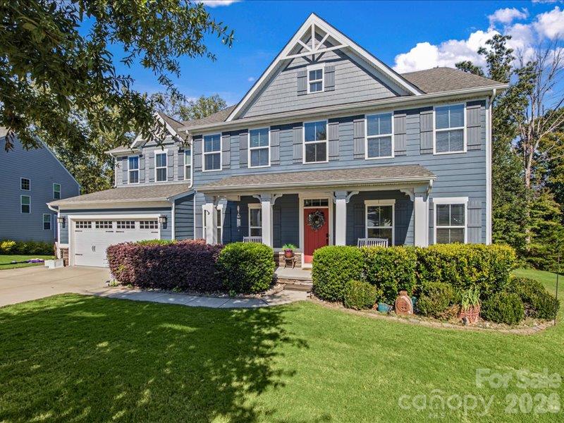 Prepare to be wowed! Welcome to 213 Candish Ct in Massey, Fort Mill! This beautifully appointed 6 bed/5 bath home offers exceptional space, thoughtful features, and versatile living areas designed to fit today's lifestyle. The spacious kitchen is a standout, featuring a massive granite island perfect for gathering, meal prep, and entertaining, along with a walk-in pantry for added storage and organization. Dual ovens and ample counter space make this kitchen a chef's dream. A convenient first-floor guest suite provides flexibility for visitors or multigenerational living, while four additional bedrooms upstairs offer room to spread out. Each bedroom is generously sized and offers ample closet space. An open and airy loft space has so many potential uses and provides a dedicated place to work, or relax on the upper floor.The finished basement adds a whole new level of functionality, complete with dramatic color-drenched design, a dedicated gym, recording studio, bedroom, and full bathroom. An ideal space for working out, creating, hosting, or relaxing. This could be perfect for multi-generational families, a family game room, or a teen hangout. This beautiful home is tucked away in a cul-de-sac lot at the back of the neighborhood allowing you to enjoy the patio. The fenced yard backing to woods, offering a serene space for outdoor enjoyment. Some added bonuses of this home include the amazing storage space, the extended driveway, and the installed UV air scrubber system for enhanced indoor air treatment. All of this and located in the desirable Massey community, with resort-like amenities including a kiddie pool, water slide, lazy river, Jr Olympic sized pool with a neighborhood swim team, clubhouse, fitness center, playgrounds, pocket parks, walking trails and an active social committee. Zoned for highly rated Fort Mill Schools and conveniently located to tons of shopping and restaurants, including the new Indian Land Costco. Catawba Ridge Market center is scheduled to open in Spring 2027. Don't miss this gem of a home!