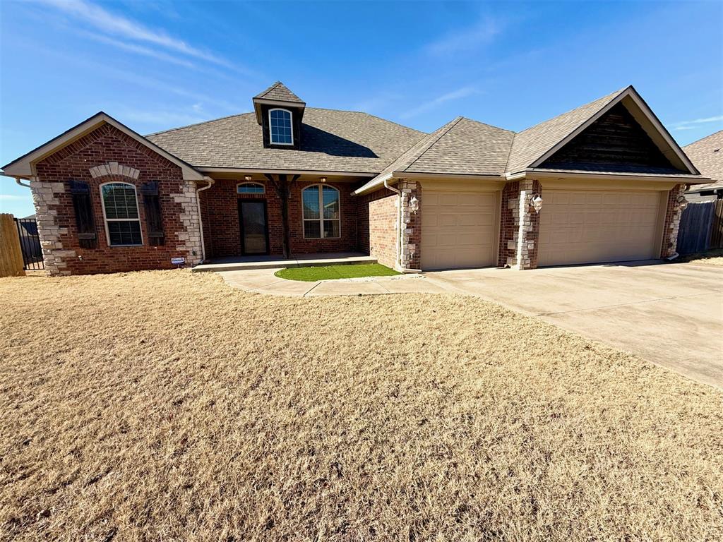 You're going to love this gorgeous brick and stone home with 3 car garage in a fantastic neighborhood! The home features a spacious living area and a highly functional kitchen, highlighted with stainless steel appliances and granite surfaces throughout. A nice sized master and ensuite with a separate shower, jetted tub and more. This is also a certified Energy Star Home. Includes Residents Benefits Package (Filter Svc, On-Demand Pest Control, Move-In Concierge, Credit Building, Identity Protection & MORE) Small to medium dogs with $450 pet fee.