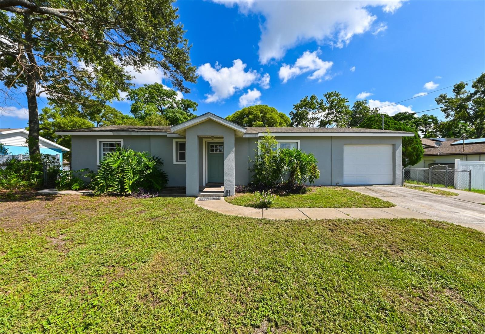Come fall in love with this; 2-bedroom, 2-bathroom, Plus Office, 1 car garage home! This home has been well maintained and ready for a new homeowner. When you enter the home, you will find an open living room and dining room combo with a galley kitchen adjacent. Kitchen features ample counter space and includes all major appliances. Just a step out of the kitchen into the garage is the laundry room and storage space.  Primary Bedroom and secondary bedroom are located down a hallway with guest bathroom.  Separate from bedrooms and off the main living is a flex space that could be used for an at home office or additional living space.  French doors lead from the flex space to a large backyard that is fully fenced.  Exterior and interior painted in 2020, AC replaced in 2020, Electrical panel has been upgraded, home is updated and turnkey ready.  Schedule your appointment to see this home today!