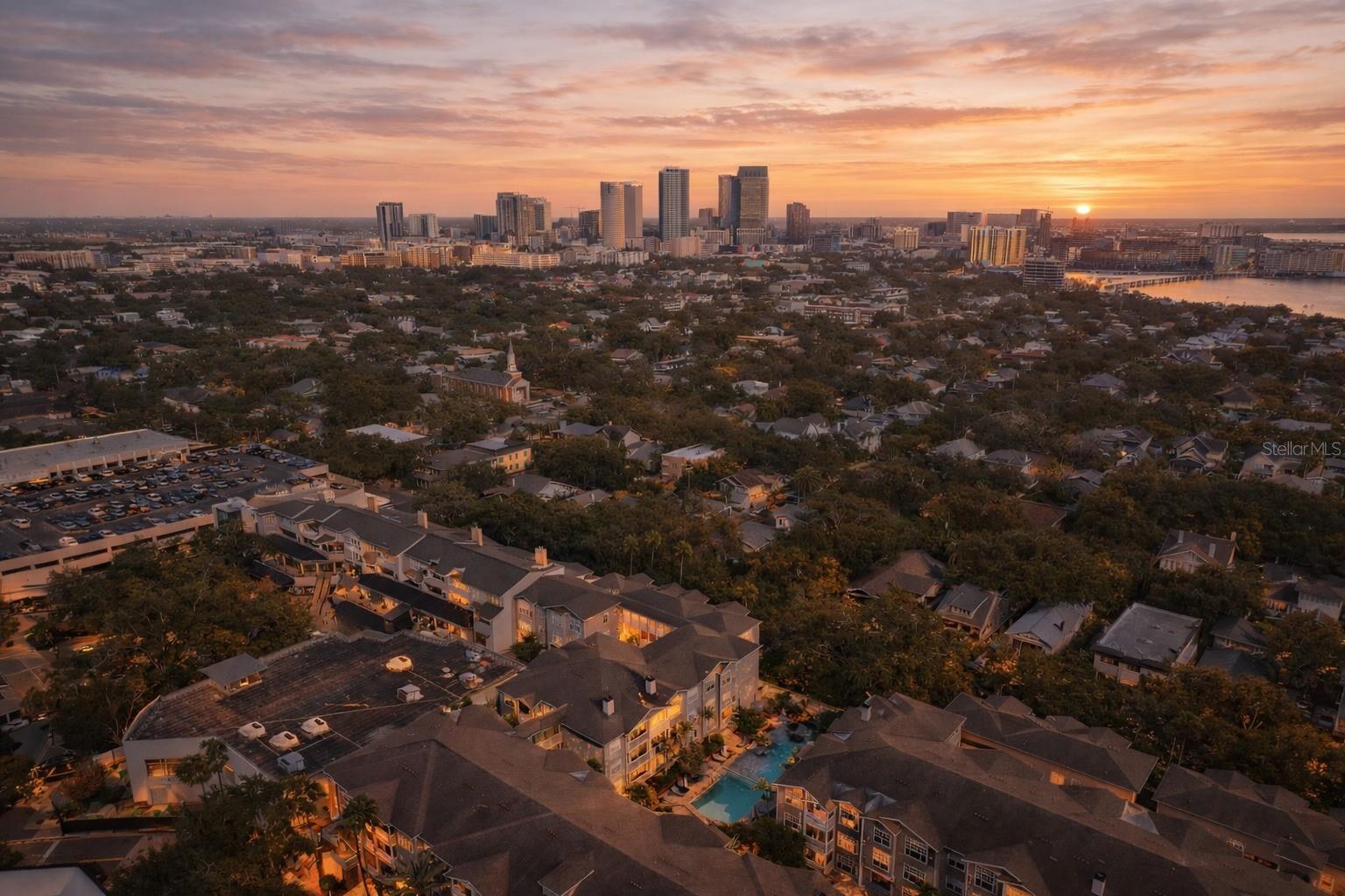 Under contract-accepting backup offers. Turnkey living in an unbeatable location. Nestled in one of Tampa’s most desirable neighborhoods, this 2-bedroom, 2-bath condo offers a rare floor plan with NO UPSTAIRS NEIGHBOR, HIGH CEILINGS , and abundant NATURAL LIGHT. The open kitchen features GRANITE COUNTERTOPS, stainless steel appliances, and a breakfast bar ideal for entertaining. Both ensuite bedrooms include WALK-IN CLOSETS and tray ceilings, complemented by wood-look tile flooring and newer carpet in the bedrooms.Enjoy southern views from your private balcony and the comfort of a NEW 2025 A/C system. Additional highlights include TWO reserved tandem PARKING spaces in a secure garage. Community amenities feature a fitness center, recreation room, bike storage, guest parking, and an onsite property manager. Steps from Hyde Park BEST DINING, shopping, Bayshore Boulevard, and minutes from Downtown Tampa and TIA.