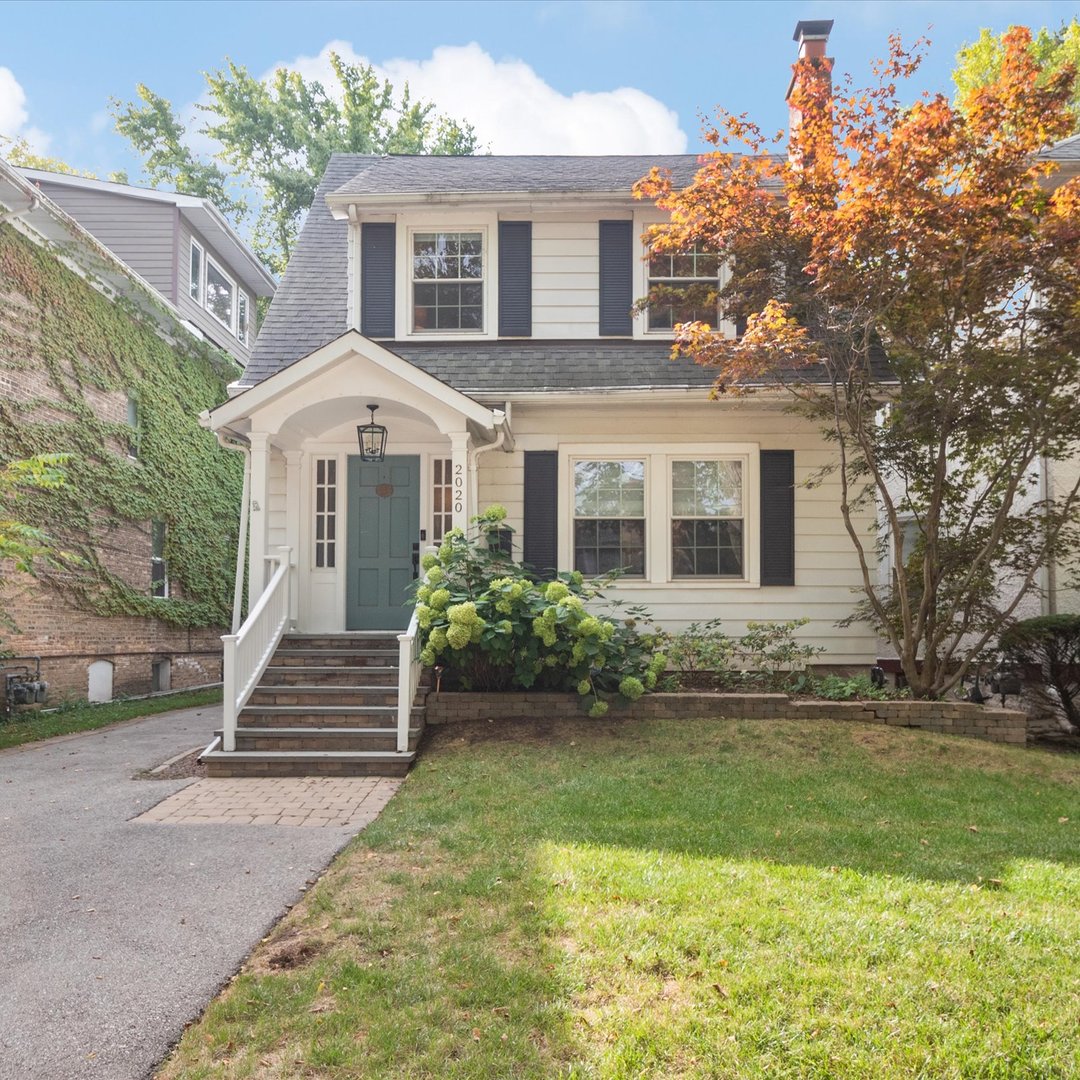 This fully renovated and exceptionally decorated home offers the perfect blend of charm and thoughtful design throughout - and is bigger than it looks!   An extensive renovation by Scott Walker/McMurray Construction included a timeless kitchen/primary suite addition and re-configuring of the first floor to add a mud room, desk area and powder room.  The casual living room with fireplace and built-ins has a large window overlooking the quiet tree-lined street.  A stunning formal dining room seats 8 or more and conveniently leads to the custom kitchen with table space, a large island with seating, beverage refrigerator and high end appliances.  With abundant storage and wonderful circulation space, this kitchen is perfect for entertaining - and leads to the new maintenance-free Trex deck with seating.  Upstairs you will find a sun-filled primary suite with double walk in closet and beautiful primary bath. The second floor offers two additional nicely-sized bedrooms and a renovated hall bath. The lower level offers a casual family room, laundry and generaous storage. Fantastic location just 3 blocks to Central Street Metra, shops & restaurants. Don't miss the annual block party and easy walk to schools. Welcome home!