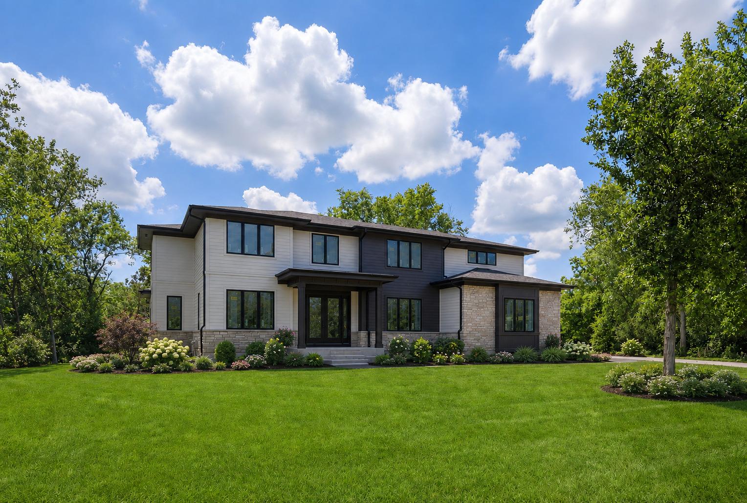 Luxury New Construction meets exceptional design in this stunning Lake Forest residence. Offering approximately 6,000 square feet of Custom Finished Living Space across three levels. Thoughtfully designed for both everyday living and entertaining, this home showcases high-end finishes, soaring ceilings, and impeccable craftsmanship throughout. At the center of the home, a chef's kitchen features premium Wolf appliances, custom cabinetry, and a sophisticated quartzite countertops. A butler's pantry and separate walk-in pantry provide exceptional storage and functionality, while the four-season room offers the perfect place to relax and enjoy views of the backyard year-round. A flexible floor plan includes a sought-after first-floor bedroom with a private bath, ideal for a primary suite, in-law arrangement, or live-in childcare. A dedicated first-floor office, custom mudroom, wide-plank white oak flooring, and 10-foot ceilings add both style and functionality to the main level. Upstairs, you're greeted with another luxurious primary retreat! Additional 3 spacious ensuite bedrooms provide comfort and privacy. Expanding the home's impressive living space, the fully finished English basement features a sixth bedroom, full bath, theater room, exercise room, bar, and additional recreation area. This home was built for convenience boasting many builder upgrades; an underground sprinkler system, fully sodded yard, a heated 3-car garage with EV readiness, zoned heating and cooling, high-end plumbing fixtures, second-floor laundry, outdoor deck and patio, and private bathrooms for every bedroom. An exceptional opportunity to own brand-new luxury construction in one of Lake Forest's most desirable locations! Contact listing agent for additional questions. ~4,000 Sq Ft - first and second floor   ~2,000 Sq Ft - fully finished English style basement with full bath, bedroom, theater room, exercise room and bar.  ~10' ceilings on first floor; 9' on second floor and basement