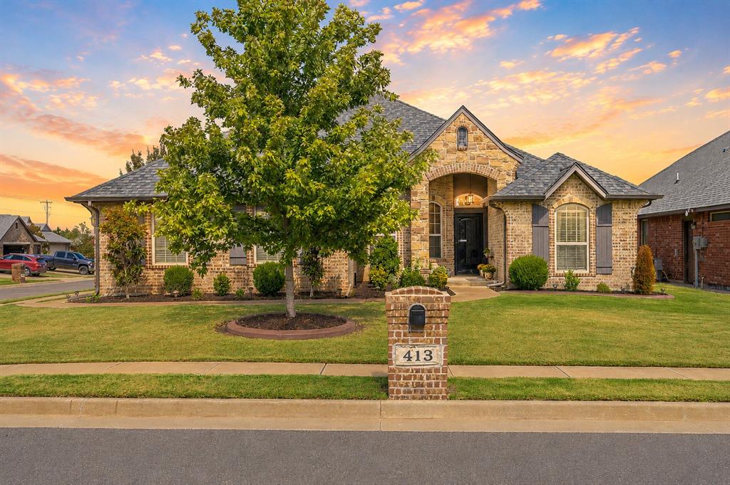 Welcome to this well-maintained, custom built energy-efficient Harbor Home in the desirable Talavera community! This 4-bedroom, 2-bath home features an open living area, spacious kitchen with granite countertops and pantry, and a private primary suite with a garden tub and walk-in shower. Recent updates include painted Kitchen cabinets, New 2026 appliances and updated kitchen and bathroom faucets, updated lighting, and a new fence on the west side. Additional features include wood flooring, a dedicated office or optional fourth bedroom, separate laundry room, three-car garage, and an above-ground storm shelter. Enjoy outdoor entertaining on the oversized covered patio with an outdoor grilling area, sealed exterior patio floors, along with updated landscaping and edging. This home has been certified under RESNET Standards by GWS certified HERS Energy Rater. Conveniently located in the Moore School District with easy access to neighborhood amenities.