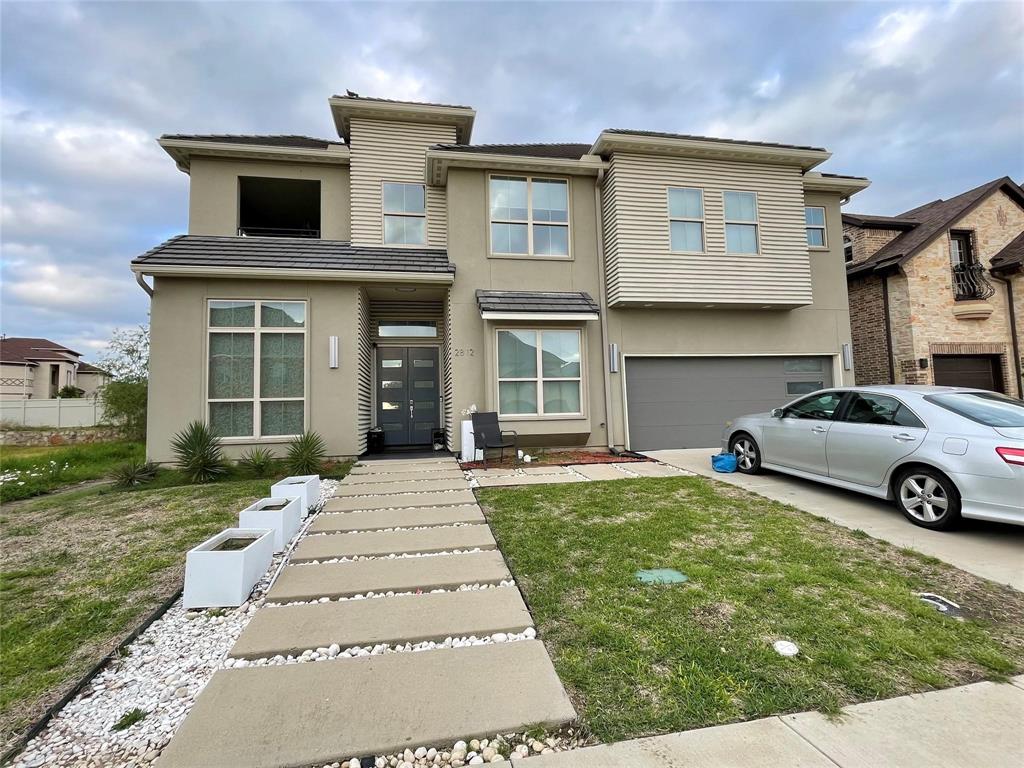 Beautiful Contemporary House in Andalus II walking distance to ICI, ISI, Library and Restaurants.Close to major Freeways and DFW Airport.6 Bedrooms, 5 full baths, Media Room and Game Room.Two living rooms, Two Laundry rooms.Downstairs Master bedroom & a Guest room.Upstairs 2nd Master bedroom and other rooms.Open Kitchen, High Quality Construction & Insulation,  Tons of other amenities. Front yard maintenance is included in HOA.