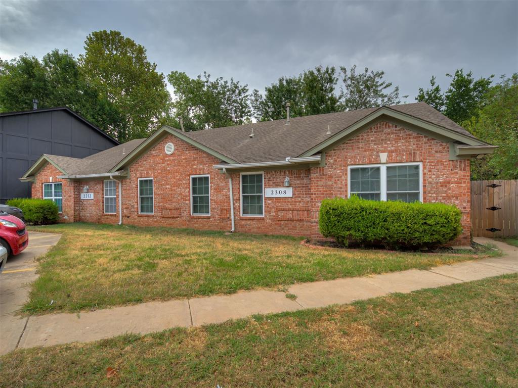 Amazing opportunity for an investor, house hacking or a multi generational living dynamic! This Norman Duplex is located right off of highway 9, close to the university and offers tons of flexibility. This property offers 2 units, 2308 and 2312 Heatherfield. Each of the units offer 4 generously sized bedrooms, 2 full baths, full size laundry space, a large living, kitchen and dining space, plus a fenced in backyard! Each unit has been updated with newer wood look flooring, newer paint, granite countertops, etc. The property offer plentiful parking and can allow 4 cars to fit easily, but up to 8 cars if absolutely needed. The owner of the property lives in the 2312 unit and the 2308 side is being leased until March 2027 at a rate of $1,400 / month. Showings will be scheduled for the 2312 side of the property to allow tenants privacy during this transition. The photos provided are of the 2312 unit only. Please request additional photos of the 2308 side, if you'd like. Both units are exactly the same in floor plan and only vary in slight cosmetic details.