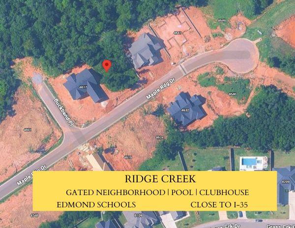 Vacant lot ready to build your dream home! Ridge Creek is a gated community that offers a clubhouse and pool.