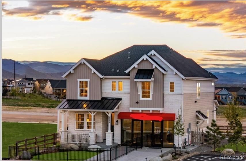 MLS#7676633 This model home purchase includes our Model Leaseback Program. Model leaseback terms vary by model home. Please see a Community Sales Manager for additional details. Restrictions may apply.  

MODEL HOME - AVAILABLE NOW! The Ridgway at Sterling Ranch stands out with its contemporary, family-inspired design and best-selling floorplan. The open kitchen, overlooking the casual dining area, features an eat-in island and an expansive walk-in pantry. At the front of the home, a versatile flex space can serve as a home office, kids' playroom, or multi-purpose room. The great room's airy two-story ceilings create a perfect setting for family time and entertaining. Upstairs, the private primary suite is complemented by a spacious loft and two additional bedrooms. Ideal for growing households, this home also includes a two-car garage and a large laundry room. The finished basement adds even more space, featuring a bedroom, full bath, rec room, and extra storage or the option for a home gym. Structural options include: gourmet kitchen, modern fireplace with wood shelf, air conditioning, 9' finished basement, shower in lieu of tub in basement, garage service door, 8' x 12' sliding glass door, tankless water heater, wet bar rough ins, and 8' interior doors on main floor.