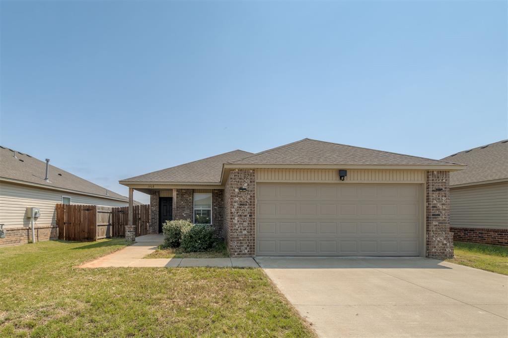 1908 Melanie Drive is just the home you have been searching for! You will love the inviting front porch, just perfect for a few chairs and some morning coffee. 

The living room has upgraded solid flooring, and a functional open floor plan. You will find the primary suite is incredibly spacious, and separated on the opposite side of the secondary bedrooms. 

The back yard is fully fenced. This home is practically new and just what you have been looking for!