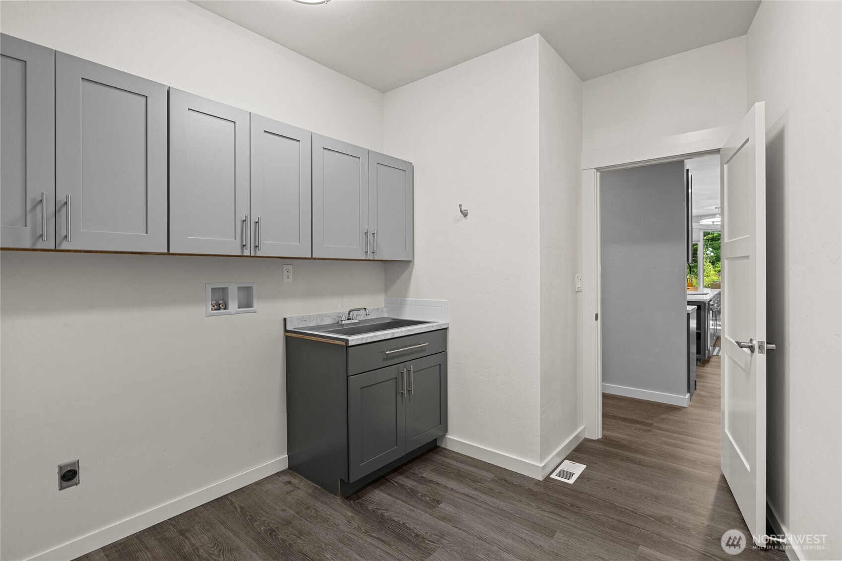 Entry from garage, Mud room and laundry room