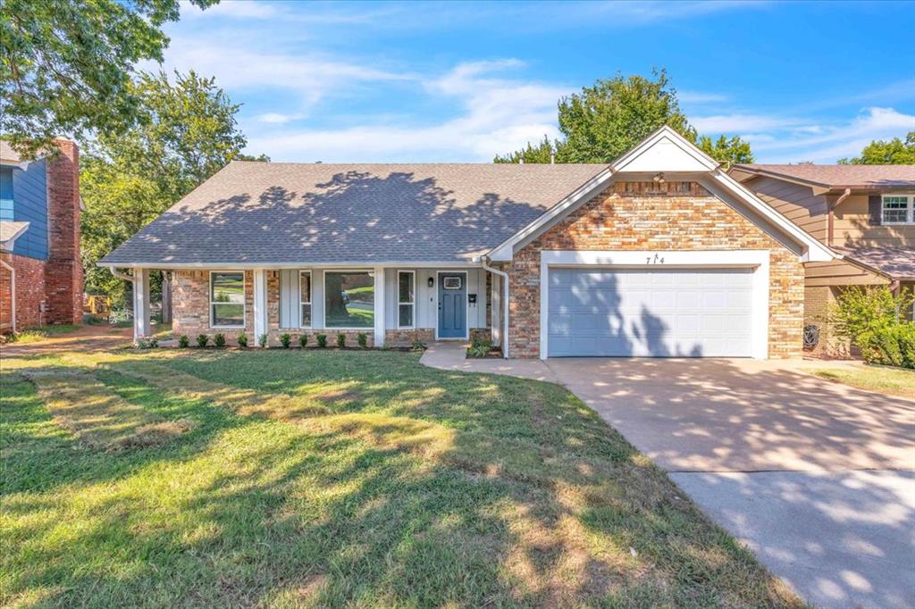 Nestled in the heart of Edmond, this remodeled home blends comfort, style, and convenience! With its spacious layout and thoughtful design, it’s a perfect fit for both everyday living and entertaining. Step inside to find an inviting open floor plan featuring abundant natural light, a warm, formal living and dining area, plus a beautifully appointed kitchen that has been totally remodeled, ample storage, and a walk-in pantry. NEW vinyl flooring or carpet, paint, hardware, countertops, mirrors, landscaping, most light fixtures, and more updated throughout. The primary suite is downstairs, its oversized and it has a generous walk-in closet. All additional bedrooms are upstairs and provide plenty of room to spread out. Enjoy evenings outdoors in your backyard—ideal for relaxing, gardening, or hosting weekend get-togethers. Located in a desirable Edmond neighborhood, this home is within walking distance to Elementary and Middle Schools plus easy access to shopping, dining, or even highway access for a smooth commute. This home backs up to a greenbelt and has a shed with new siding.