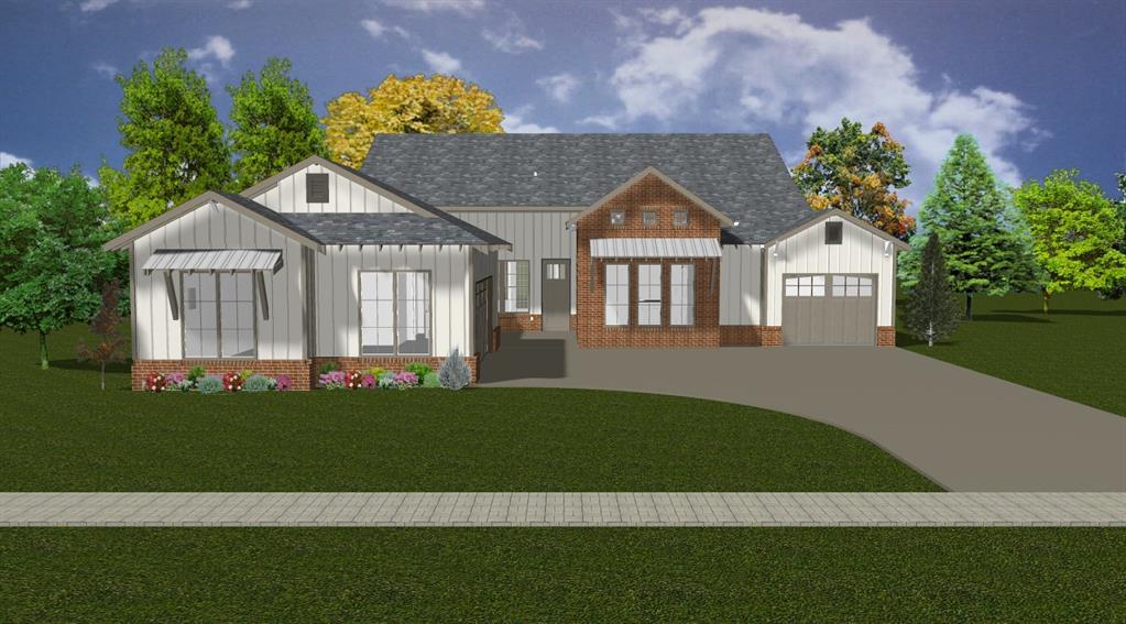 Experience the perfect blend of modern elegance and timeless charm in this Modern Farmhouse home, located in McCaleb Homes' brand new community, Bison Ridge! Step inside our Teak plan and be welcomed by site-finished wood flooring that flows throughout the home, adding warmth and character to every space. The grand living room, anchored by a stunning stone fireplace and wood beams, seamlessly connects to the kitchen and dining areas—perfect for gatherings. A large wall slider door in the living room opens to the back patio, making indoor-outdoor entertaining effortless. The chef in your family will love the kitchen’s large island, kitchen hutch, double ovens, and a spacious walk-in pantry with cabinetry—ideal for hosting. The owner's retreat offers a spa-like escape with two individual vanities separated by a striking free-standing tub, a large spa shower, and a closet that conveniently connects to the laundry room. A private study with built-in cabinetry provides the perfect workspace or library to relax in. This home also features two guest bedrooms sharing a Jack-and-Jill bath, a three-car garage, and one of our most sought-after features—a CASITA! The casita includes its own private entrance, a fourth bedroom, a walk-in closet, a full bath, and a kitchenette, making it perfect for guests or multi-generational living. This home is located on a greenbelt homesite to create a serene atmosphere for your family! Home under construction - finishing December 2025. Located in Bison Ridge, this home is part of a brand-new community where plans are underway for a Modern Prairie–style clubhouse with a fitness center, youth recreation center, pool, playground, and scenic walking trails. A community lake with a fishing dock will also be featured, creating a place where nature, history, and modern living come together. Don’t miss your chance to own this stunning Teak plan in our newest neighborhood—where exciting amenities are on the way!