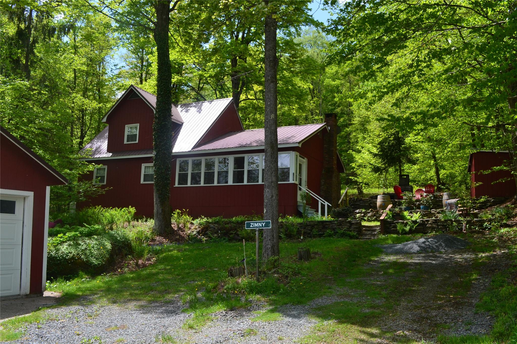 Front of house with garage