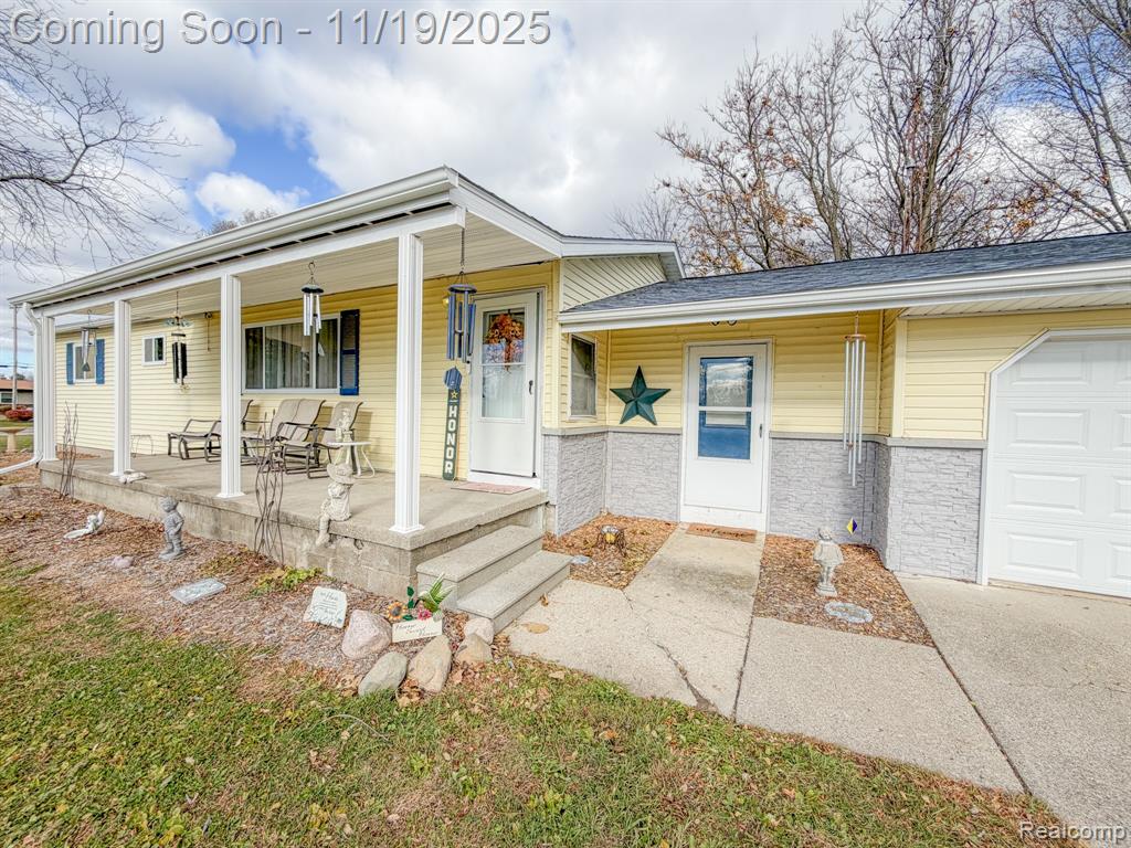 Located at 7017 E Coldwater Road, this comfortable Ranch-style home is ready for you to move in and make your own. The convenient floor plan flows from the living area through either the dining room into kitchen area, or down the hallway to the living quarters - featuring 3 bedrooms and full bathroom. The kitchen is turn-key and includes all stainless appliances. A half bathroom and mudroom with laundry are also located on the main floor for added convenience. The basement is partially finished and provides an additional space to customize. The backyard features a deck and fire pit, with privacy fencing all around - creating an ideal setting for outdoor gatherings and relaxation. The property also features a shed for additional storage. This home offers a great blend of comfort, privacy, and convenience - ready for you to move in!