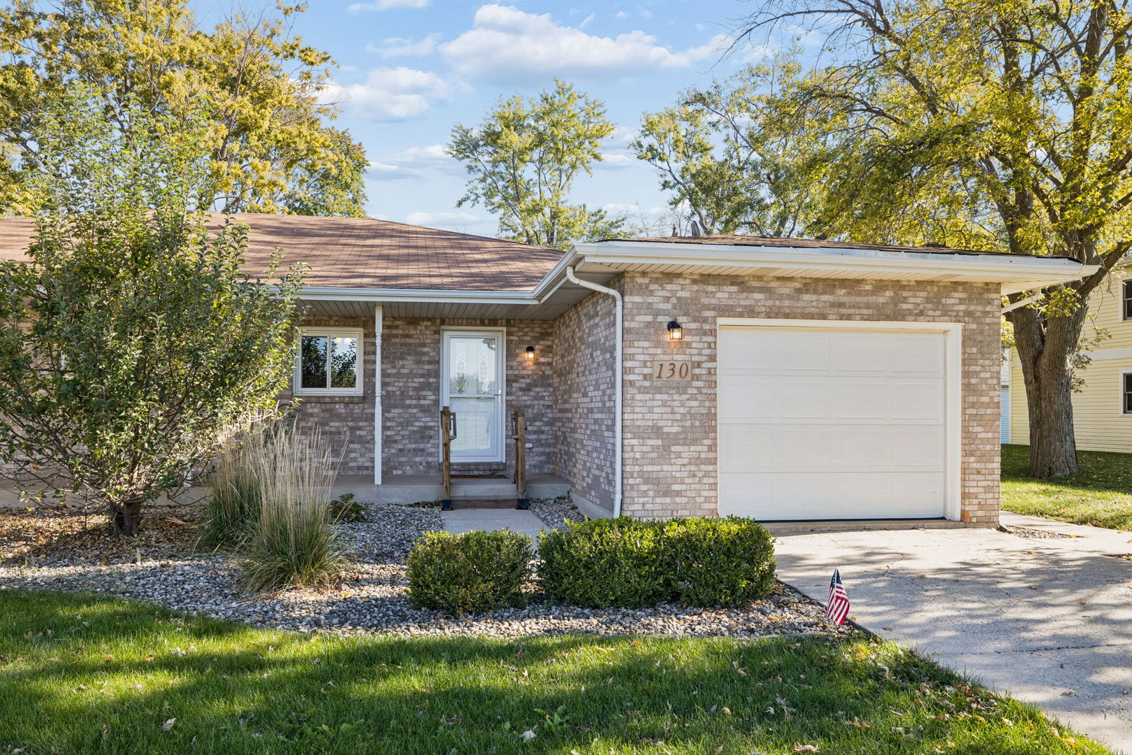 Meticulously maintained and move-in ready RANCH duplex in a desirable Manhattan location! This super clean, 2 bedroom, 1.5 bath home offers convenient single level living with brand new carpet, fresh paint, and a functional layout featuring a spacious living room, separate dining area, and fully equipped kitchen. Both bedrooms are generously sized, with the added convenience of an in-unit washer and dryer. Enjoy the rear deck overlooking a quiet, private backyard. Additional features include an attached 1.5 car garage and whole-house generator! Situated on a quiet street within award winning school districts. Available for immediate occupancy! Pets considered based on number and weight, with additional monthly pet rent applicable. Minimum 1 year lease required.
