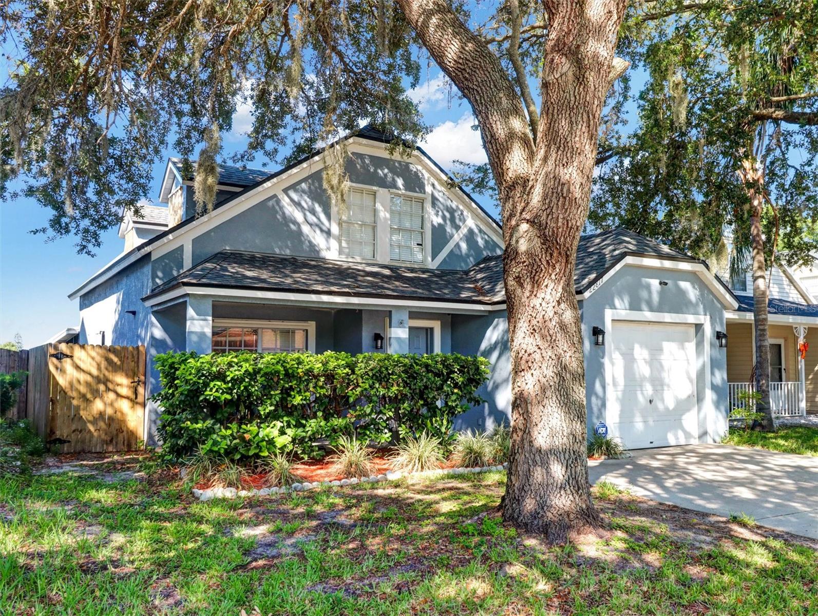 Welcome to your perfect family starter home in the heart of Lutz! This 4-bedroom, 2-bathroom home with a 1-car garage offers 1,450 sq. ft. of living space nestled in the highly sought-after, family-friendly Willow Bend Community. Step inside and enjoy the layout that takes you through the living room, into the dine-in kitchen — complete with a walk-in food pantry that makes storage a breeze. The main-floor Master Suite features an en-suite bathroom with a garden tub and walk-in closet. Head upstairs to find all new carpet in the three additional bedrooms plus a second full bathroom — plenty of room for the whole family to spread out! Unwind on your screened-in patio soaking in breathtaking lake views — a peaceful escape right in your own backyard. Save on utilities with natural gas-powered stove, dryer, and air conditioner! Lutz is one of Tampa Bay's most desirable communities, and this location delivers! Just minutes from the Tampa Premium Outlet Mall, The Grove, top-rated restaurants, and everyday shopping — all with fast access to all major roadways and interstates. Zoned for a great school district and with low HOA fees and NO CDD, this is the opportunity you've been waiting for. Priced to sell — don't wait, this one won't last!