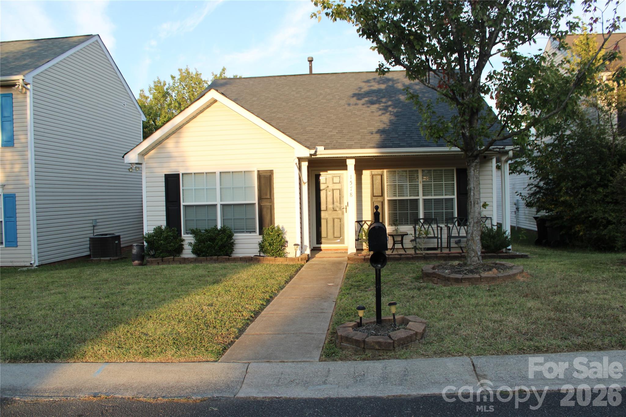 Welcome home! This charming, move-in-ready 3-bedroom, 2-bath home offers a cozy feel and functional living space. The kitchen features granite countertops and stainless steel appliances, while the conveniently located laundry room adds everyday practicality. Enjoy the added versatility of a finished one-car garage and floored attic storage. Step outside to the back patio overlooking a fenced backyard—perfect for relaxing, entertaining, or enjoying time outdoors. Conveniently located near shopping, dining, schools, and I-77, this home offers easy access to everyday essentials and commuting routes. Don't miss your opportunity to make this inviting home your own. Professional photos coming soon. Schedule your showing today!
