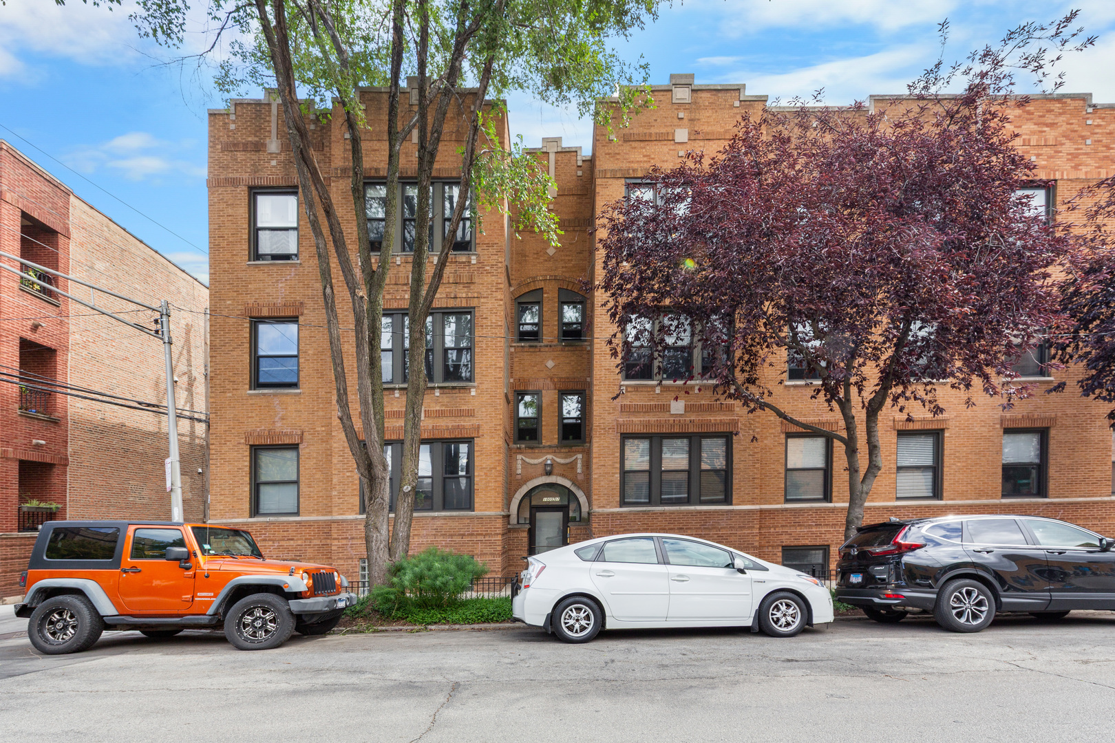 Welcome home to your sun-filled penthouse in bustling Ukrainian Village. This inviting, top-floor two-bedroom condo combines comfort, style, and thoughtful updates. The west-facing living room features a wall of windows with treetop views, gleaming diagonally laid oak floors, and a flexible layout ideal for both living and dining. The spacious bedrooms continue the oak flooring, each offering similar views, ceiling fans and well-designed closets. A thoughtful kitchen showcases large east-facing windows, black granite counters, stainless steel appliances, and a custom tile backsplash. Convenient in-unit laundry and central HVAC included! Step outside to enjoy summer evenings on your spacious back deck, accessible from the kitchen. Additional highlights include a large private storage room, plus newer mechanicals and windows and custom window treatments throughout. Perfectly located just minutes from shopping, dining, and entertainment, this beautifully-maintained condo is ready to welcome you home. Seller is IL licensed managing broker.