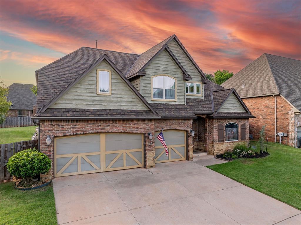 Stunning 4-Bedroom Home with 2 living areas, a study, new flex space upstairs, Pool & Premium Features! Welcome to your dream home! This spacious 4-bedroom, 2.5-bath residence has been thoughtfully updated to include a brand-new study, adding valuable square footage and flexibility for a home office, playroom, or guest space. Enjoy the perfect blend of style and functionality with an open-concept layout, featuring a formal dining room and a cozy breakfast nook just off the kitchen—ideal for both entertaining and everyday living. The kitchen boasts granite countertops, ample cabinetry, and a seamless flow into the living area. Upstairs, you’ll find generously sized bedrooms and downstairs a luxurious primary suite with a fully tiled ensuite bathroom, complete with a standalone shower, soaking tub, and a beautiful stained-glass window for added charm. Converted attic space provides a versatile flex space—perfect for a playroom, home office, or creative studio—offering endless possibilities to suit your lifestyle. Step outside to your personal backyard oasis! The newly installed pool from 2024 features a large concrete deck and a relaxing tanning shelf with just inches of water—perfect for lounging. There's also a storm shelter for peace of mind and a spacious 3-car garage for all your storage and parking needs. Home equipped with a natural gas automatic whole-home generator, ensuring uninterrupted comfort and peace of mind during power outages.Don’t miss your chance to own this exceptional property that checks every box—schedule your private showing today!