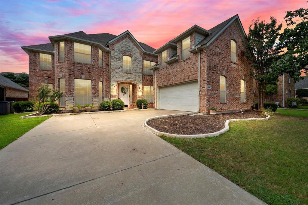 Gorgeous updated, home in Hidden Lakes! This Large home features a first floor Owner's Suite plus an office, den or guest room. The well planned Second floor has an open game room, LARGE private media room with the equipment already in place, 3 bedrooms and two full baths. Back downstairs There is well appointed Kitchen, Lots of cabinet space and walk in pantry, along with a fabulous formal living room, formal dining and main living area. Located on a desirable cul de sac street, in the highly sought after master planned community of Hidden Lake with a community pool, bike and jogging trails, golf course, parks. Move into your new home and beat the heat in the neighborhood pool!