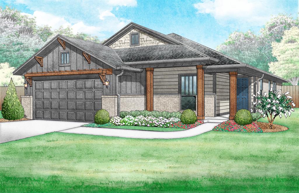 The Gabriella in Flint Hills offers a warm, open layout designed for easy living. Durable hard-surface flooring flows through the main living areas, leading to a bright kitchen with quartz countertops, a gas range, spacious pantry, and a bold accent island. A full mud bench adds everyday convenience, while the primary suite features a spacious tiled shower, soaking tub, and a walk in closet. Enjoy time outdoors on the covered back patio in this peaceful Norman community, all backed by Ideal Homes’ exclusive heating and cooling guarantee.Every customized IDEAL home is built with your comfort, safety, and savings in mind. Enjoy the protection of full-home gutters that safeguard your foundation and landscaping, plus complete fencing to keep your pets and little ones safe. With peace-of-mind warranties, your home stays low-maintenance for years to come. And as the only Energy Advantage Certified Homes in Oklahoma, your home is designed to save you money every month with guaranteed heating and cooling costs you can count on.Flint Hills homeowners will enjoy the convenience of being located on Tecumseh Road for quick and easy travel to the east or west side of Norman and the peacefulness of a quiet, family-friendly community. In Flint Hills, you can get to I-35 in five minutes, The University of Oklahoma in 10 minutes, and Tinker Airforce Base in less than 20 minutes! Amenities in this community include fishing ponds, walking trails, a playground, a splash pad, and a soccer field!