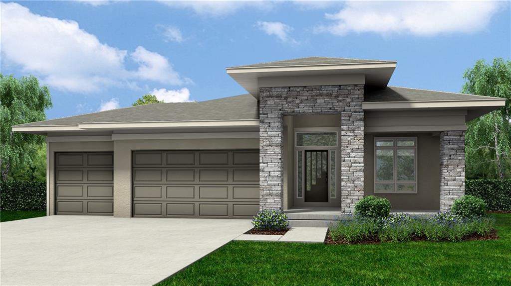 Gabriel Homes popular Richmond plan with a walk out basement. Contemporary front elevation, Granite tops in kitchen with an expanded island per the model home. Covered cedar deck with stairs, Master bath barn door system, french door to office, 8 ft tall garage doors, upgraded front windows, black ext and white interior, storm shelter in bsmt, wainscot at entry.  Enjoy the vast  array of Cedar Creek amenities, 65  acre lake, 2 story clubhouse, 3 pools, trails, pickleball courts, exercise room, tennis courts. Taxes and room sizes are approximate.