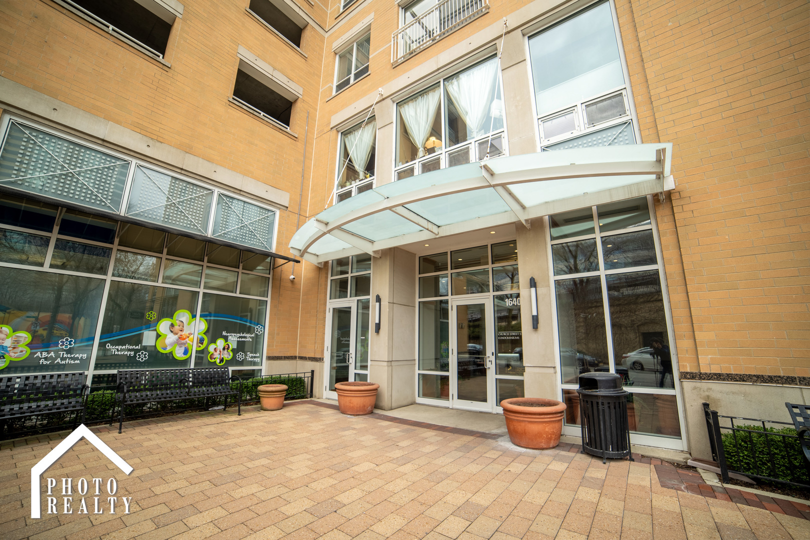 Spacious 12th-floor 1-bedroom plus den condo with great east-facing views in the heart of downtown Evanston. The den with French doors can be used as a home office, guest room, or second bedroom. Open living and dining area with hardwood floors throughout. Kitchen features granite countertops, stainless steel appliances, light wood cabinets, and a breakfast bar. Large primary bedroom with walk-in closet and an oversized bathroom with soaking tub/shower.  In-unit laundry, additional storage, one garage parking space, and a climate-controlled storage unit are included. Full-amenity building with indoor pool, fitness center, party room, bike room, sun deck, door person, and on-site staff. Excellent location close to Metra, CTA, restaurants, shopping, and downtown Evanston.