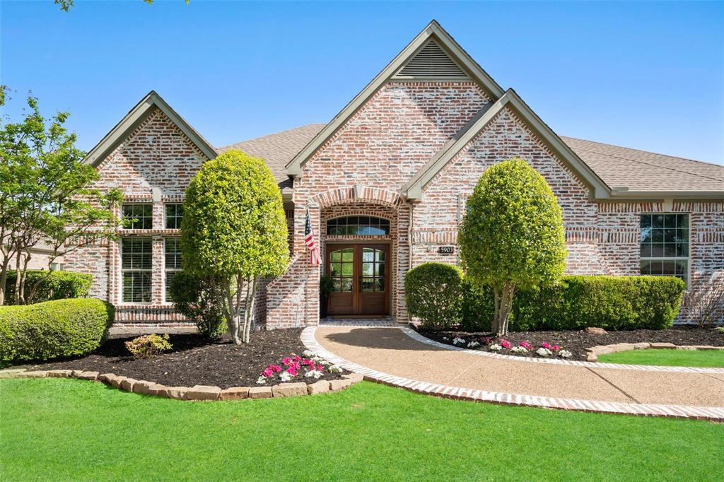 Nestled on a beautifully landscaped .60-acre corner lot in prestigious Parker Lake Estates, this exceptional custom home offers over 4,000 square feet of beautifully updated living space designed for both everyday comfort and effortless entertaining. Soaring ceilings, abundant natural light, rich architectural details, and multiple living and dining areas create an inviting yet elegant atmosphere throughout.The recently remodeled chef's kitchen is the heart of the home, featuring custom cabinetry, quartz countertops, a Carrara marble backsplash, farmhouse sink, oversized island, stainless steel appliances, wine refrigerator, and designer lighting, all opening seamlessly to the spacious family room with a striking fireplace.A highly desirable floor plan includes 4 bedrooms and 3 full bathrooms on the main level, including a private primary suite with a sitting area and a beautiful spa-inspired bath with large closet.  Upstairs, a spacious game room with a 4th full bath offers the perfect flex space for guests, a media room, or home gym, while a dedicated executive office provides the ideal work-from-home setup.Step outside to your own backyard retreat featuring an expansive patio, raised garden beds, mature landscaping, and plenty of room to create the pool of your dreams. Complete with a three-car side-entry garage, and zoned to highly acclaimed Allen ISD, this remarkable home offers the perfect blend of luxury, functionality, and the peaceful lifestyle that makes Parker one of North Texas' most desirable communities.
