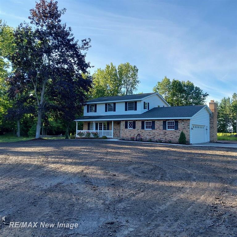 Beautiful 3 bed, 2.5 bath completely renovated spacious home located in a quiet country setting nestled on a 9+acre lot!! The sheer size of the yard alone is amazing, currently undergoing professional landscaping/grass seeding. This home boast plenty of room to spread your wings or host the biggest of family  gatherings! Plenty of room in the kitchen to prepare Holiday meals and abundant room for everyone to relax! Basement is fully carpeted except for the utility room and two small cellar storage rooms. Natural light is absolutely amazing throughout the house! Heated two car garage is loaded with storage as well!   Barn #1 80'x40' This barn has all the room you need to store all your vehicles and toys! Sectioned into three rooms.  Barn #2 66'x40' This barn is a true jaw dropper! Huge workshop and is divided into 4 separate rooms plus a full bathroom!Has a large kitchen area located on the second floor. Endless opportunities for the right person looking to start or expand a business! Truly an amazing and rare opportunity to find property that boasts so many different opportunities in an ever growing community!